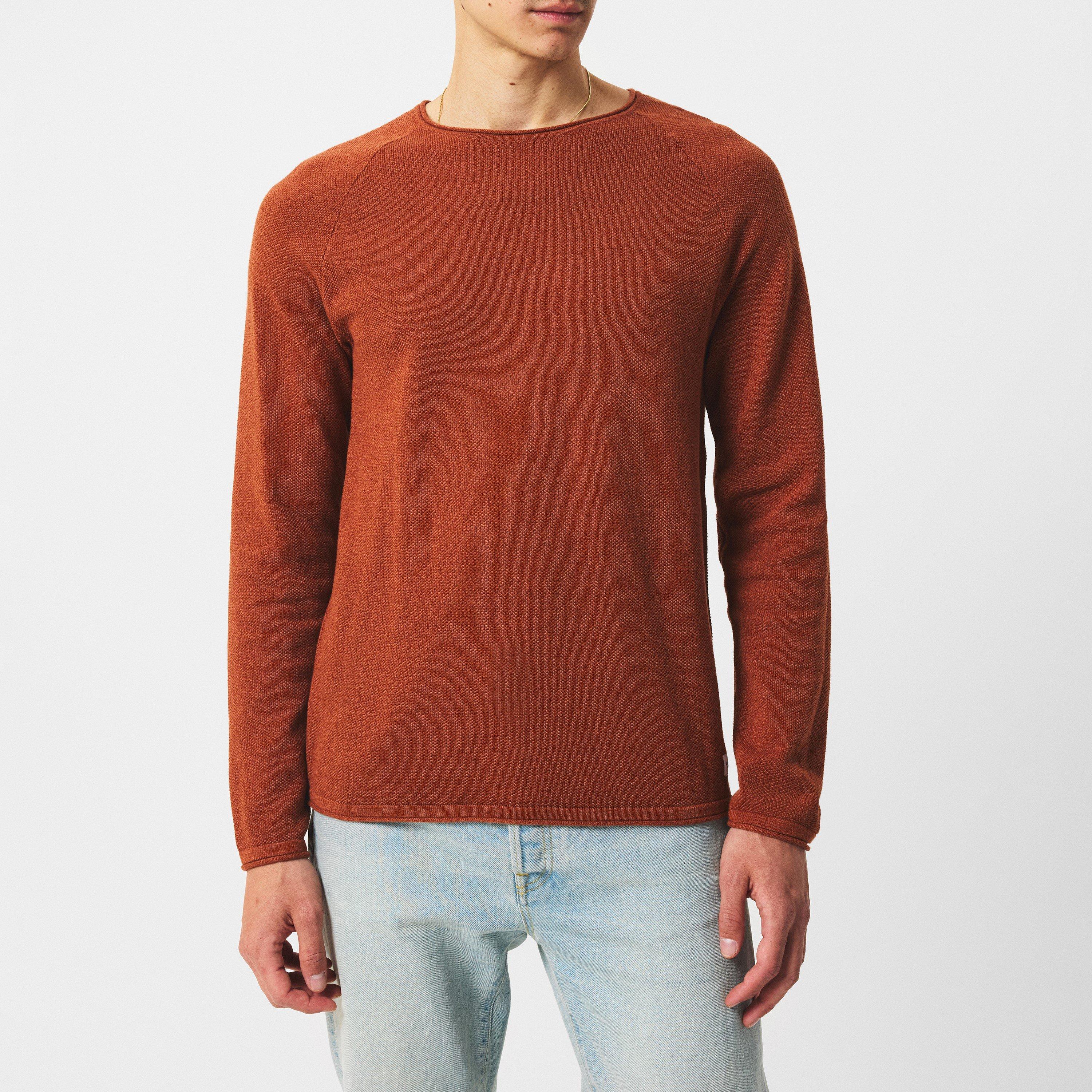 Mocha Bisque - Jack and Jones - JJ Melange Sweater Mens - 3