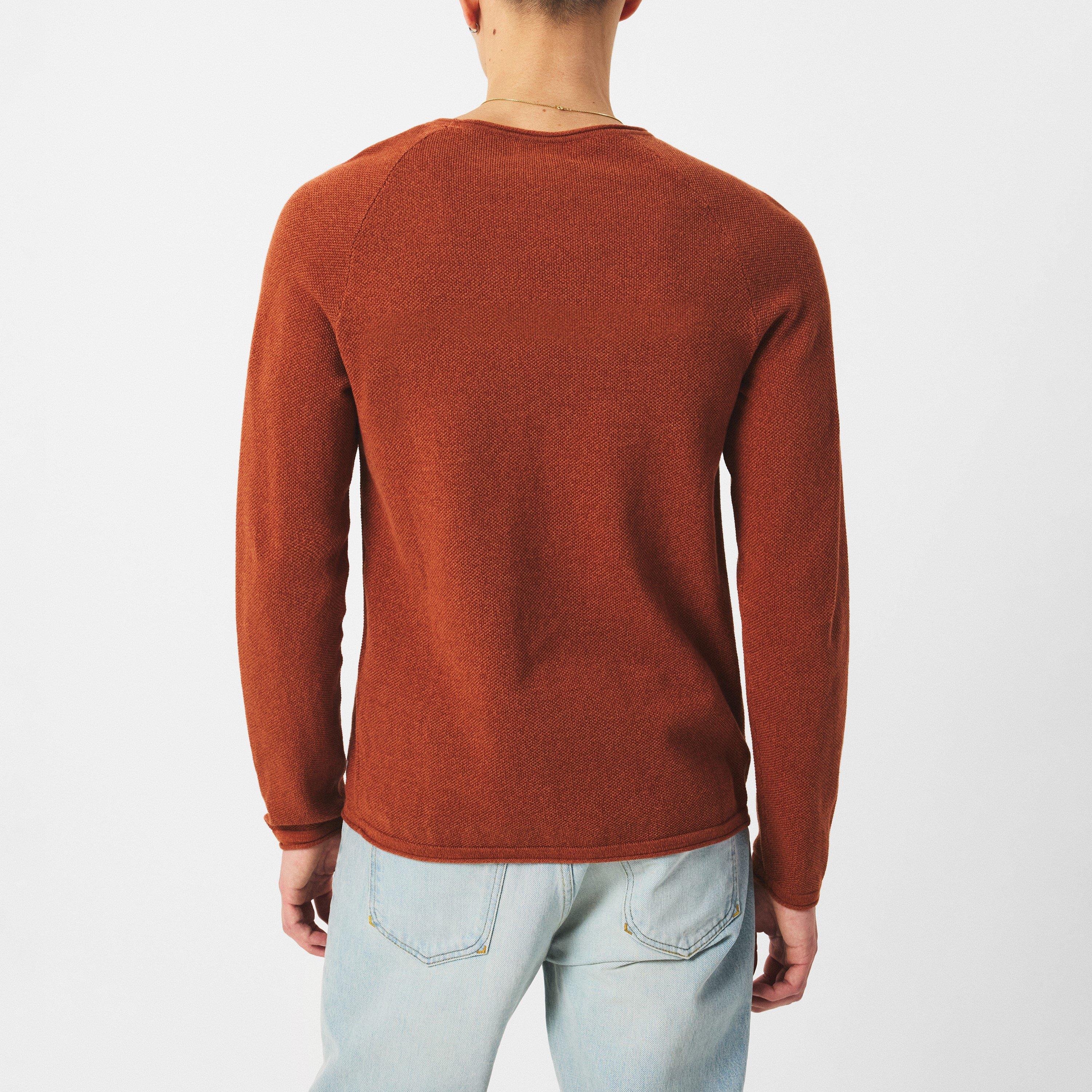 Mocha Bisque - Jack and Jones - JJ Melange Sweater Mens - 4