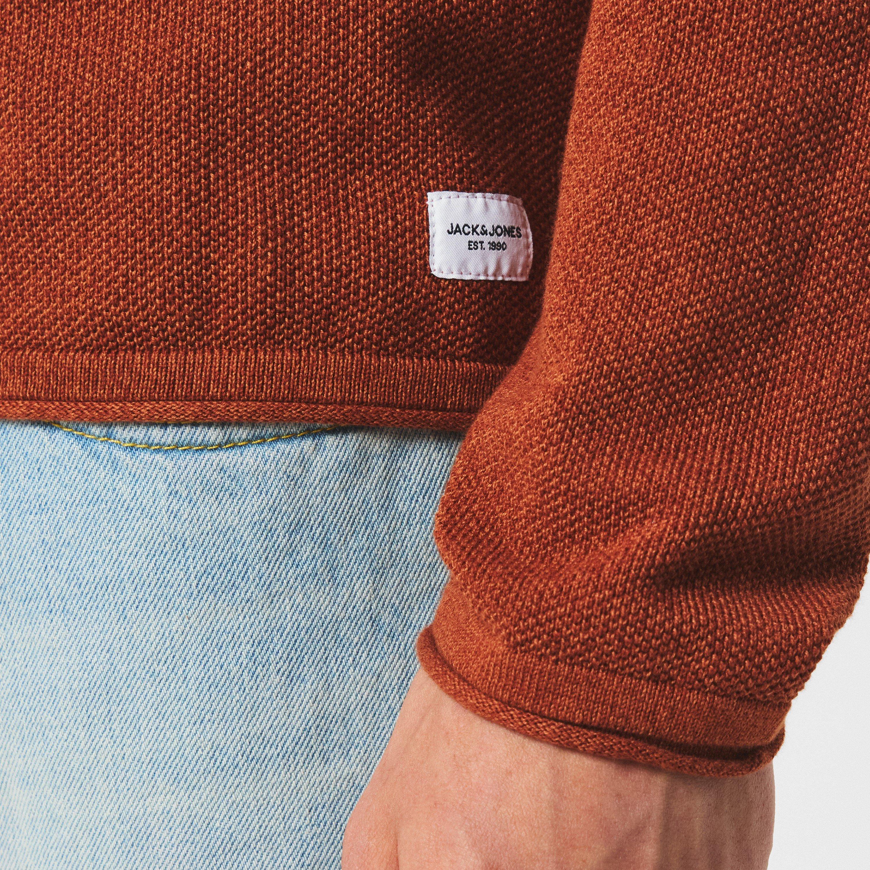 Mocha Bisque - Jack and Jones - JJ Melange Sweater Mens - 5