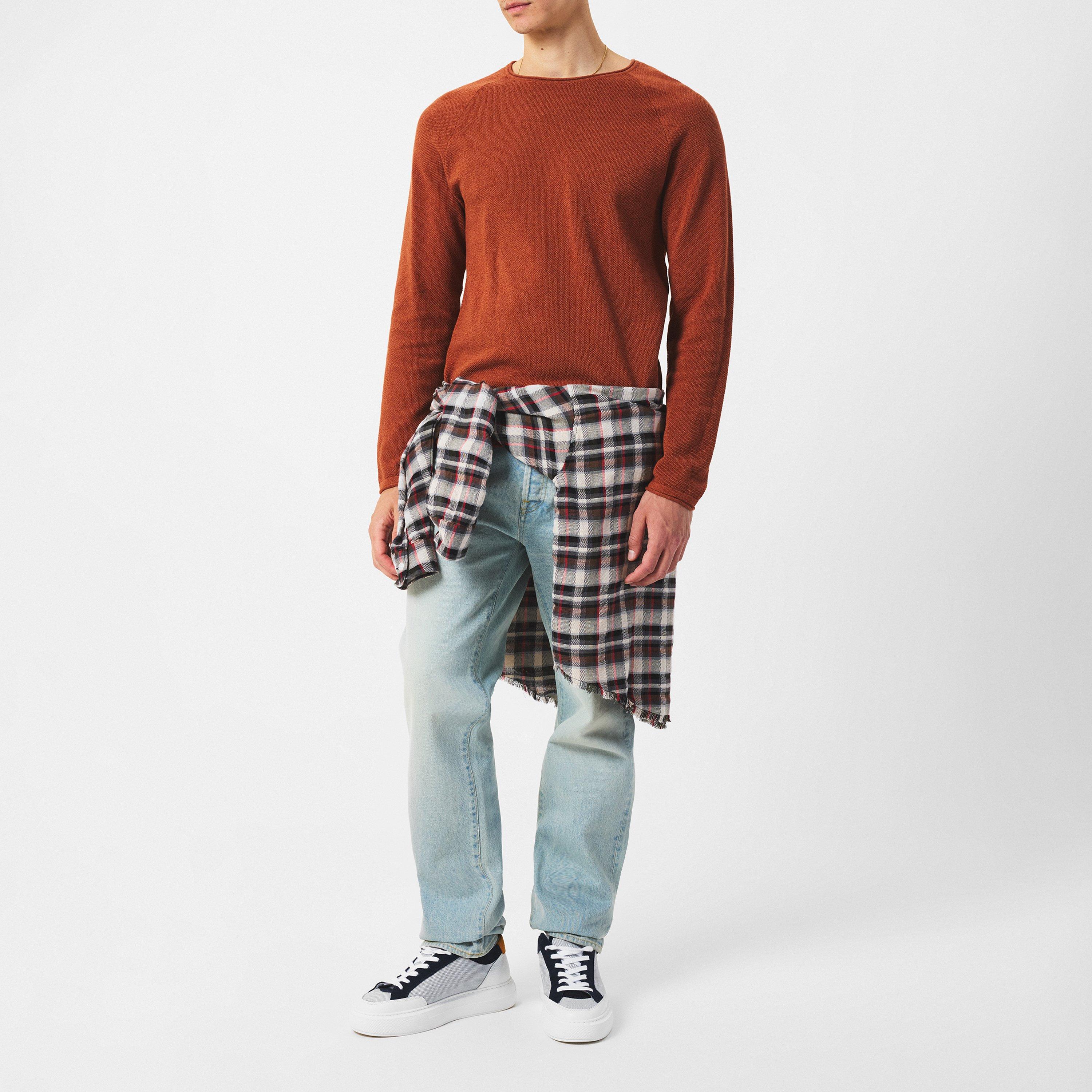 Mocha Bisque - Jack and Jones - JJ Melange Sweater Mens - 6