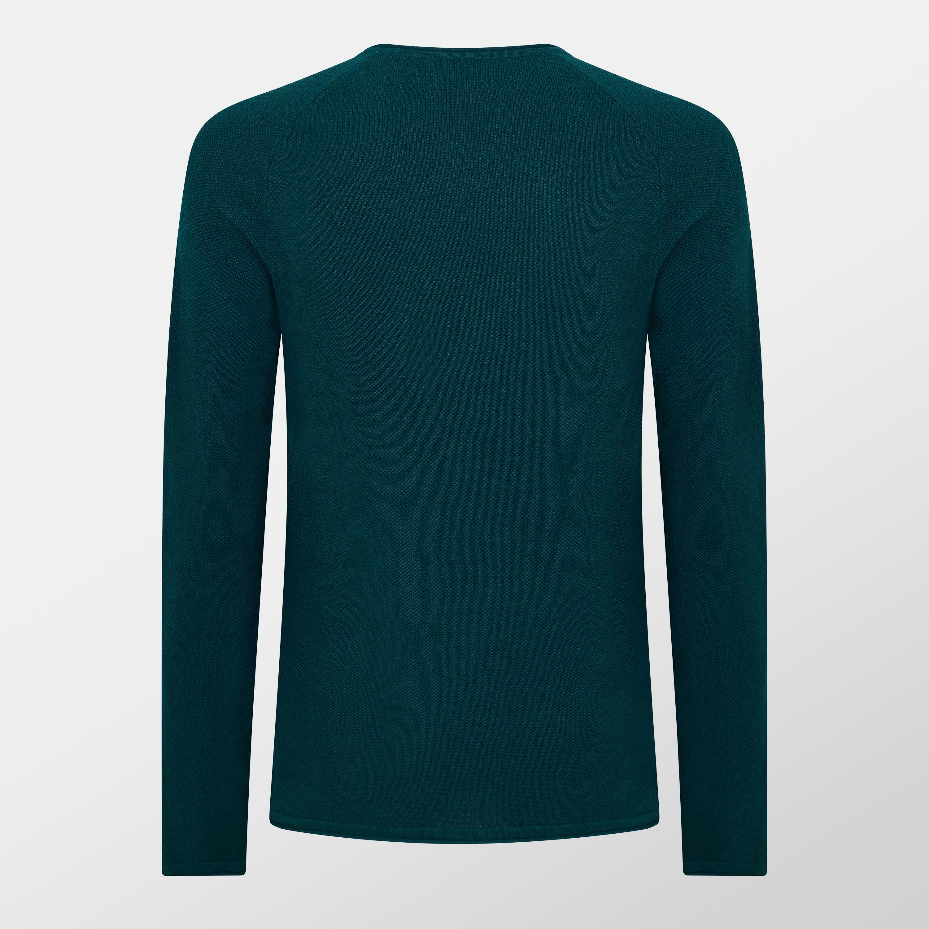 Dyb Teal - Jack and Jones - Melange Sweater Mens - 2