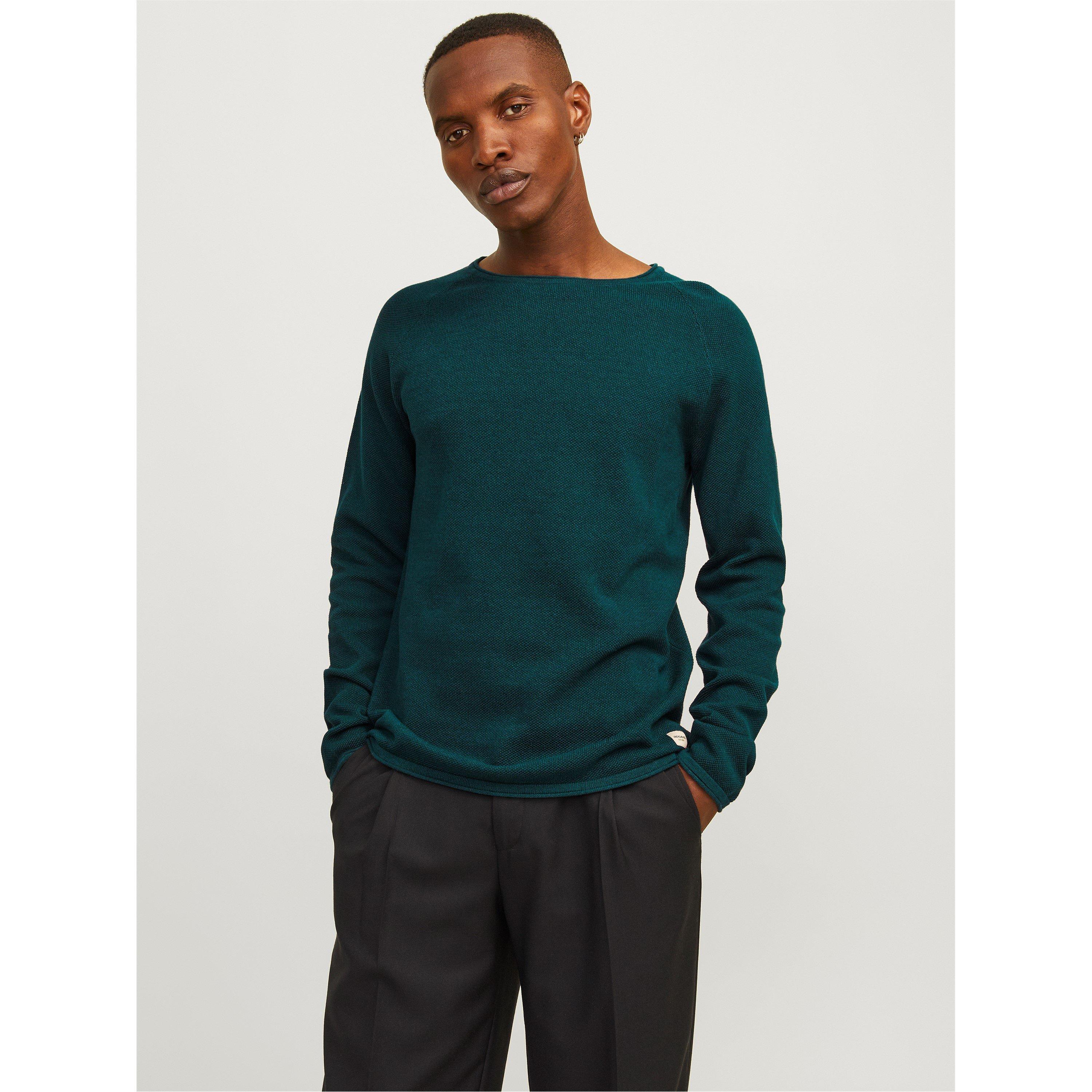 Dyb Teal - Jack and Jones - Melange Sweater Mens - 6