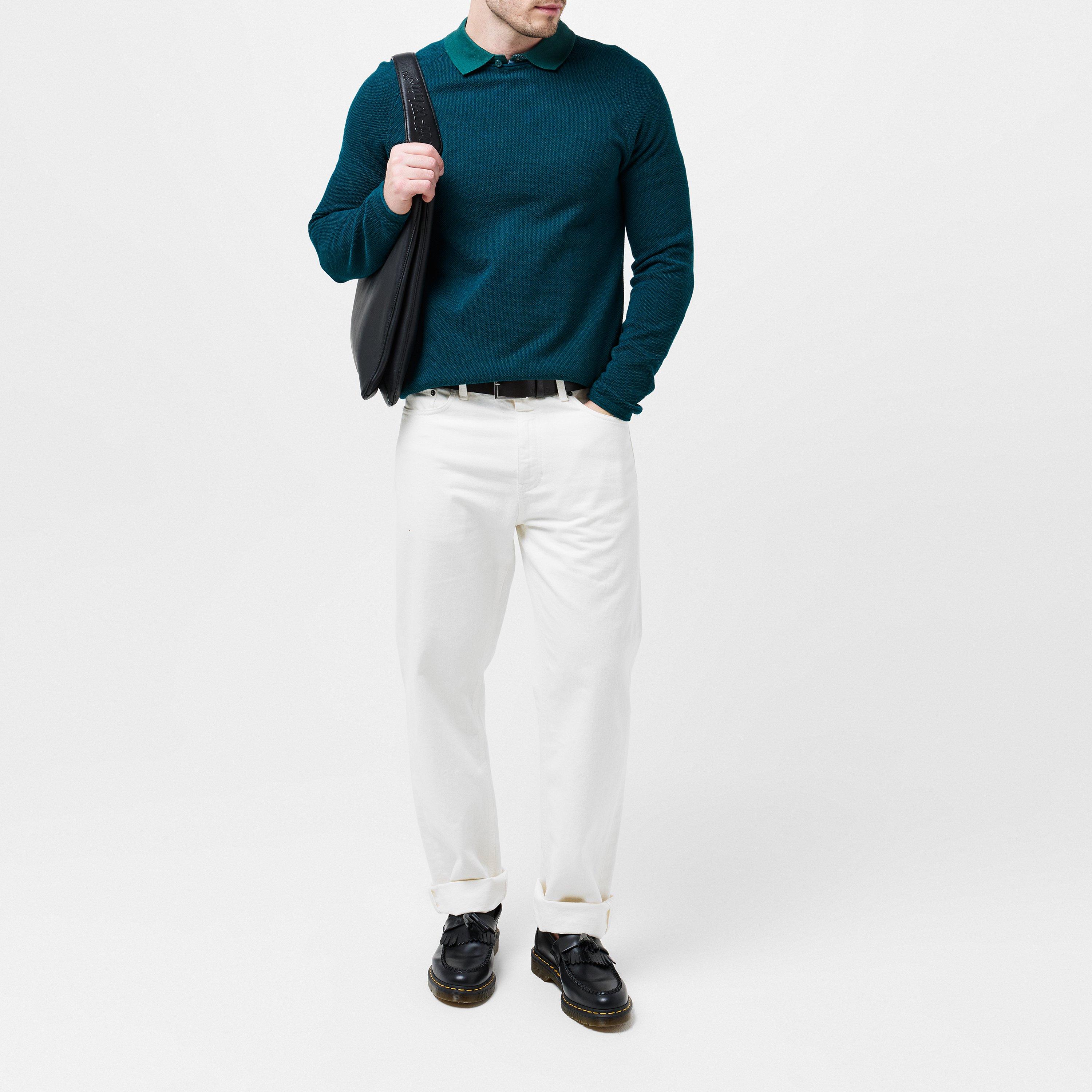 Dyb Teal - Jack and Jones - Melange Sweater Mens - 7