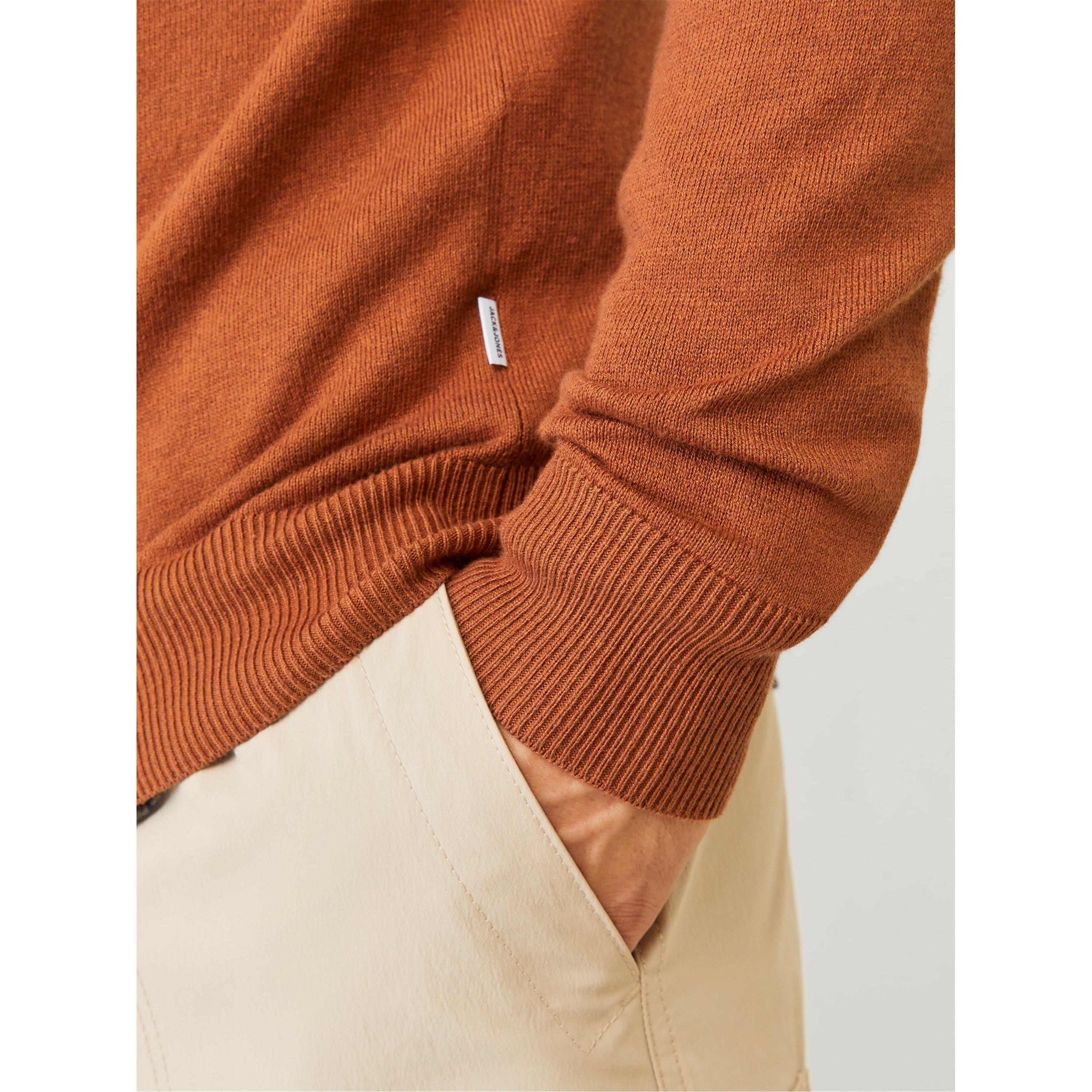 Mocha Bisque - Jack and Jones - Men's Crew Knitted Sweatshirt - 2