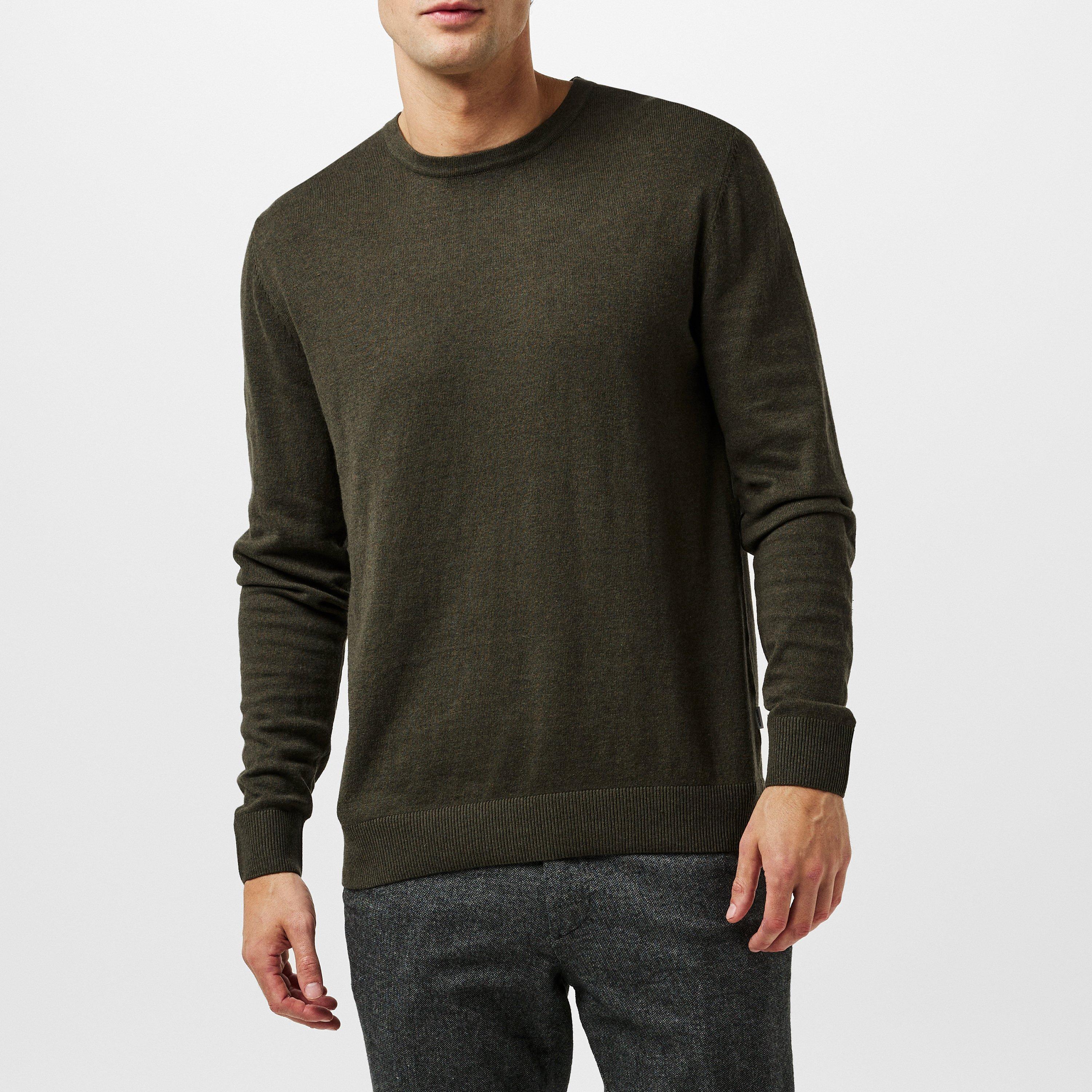 Olive Night - Jack and Jones - Crew Knitted Sweatshirt - 3