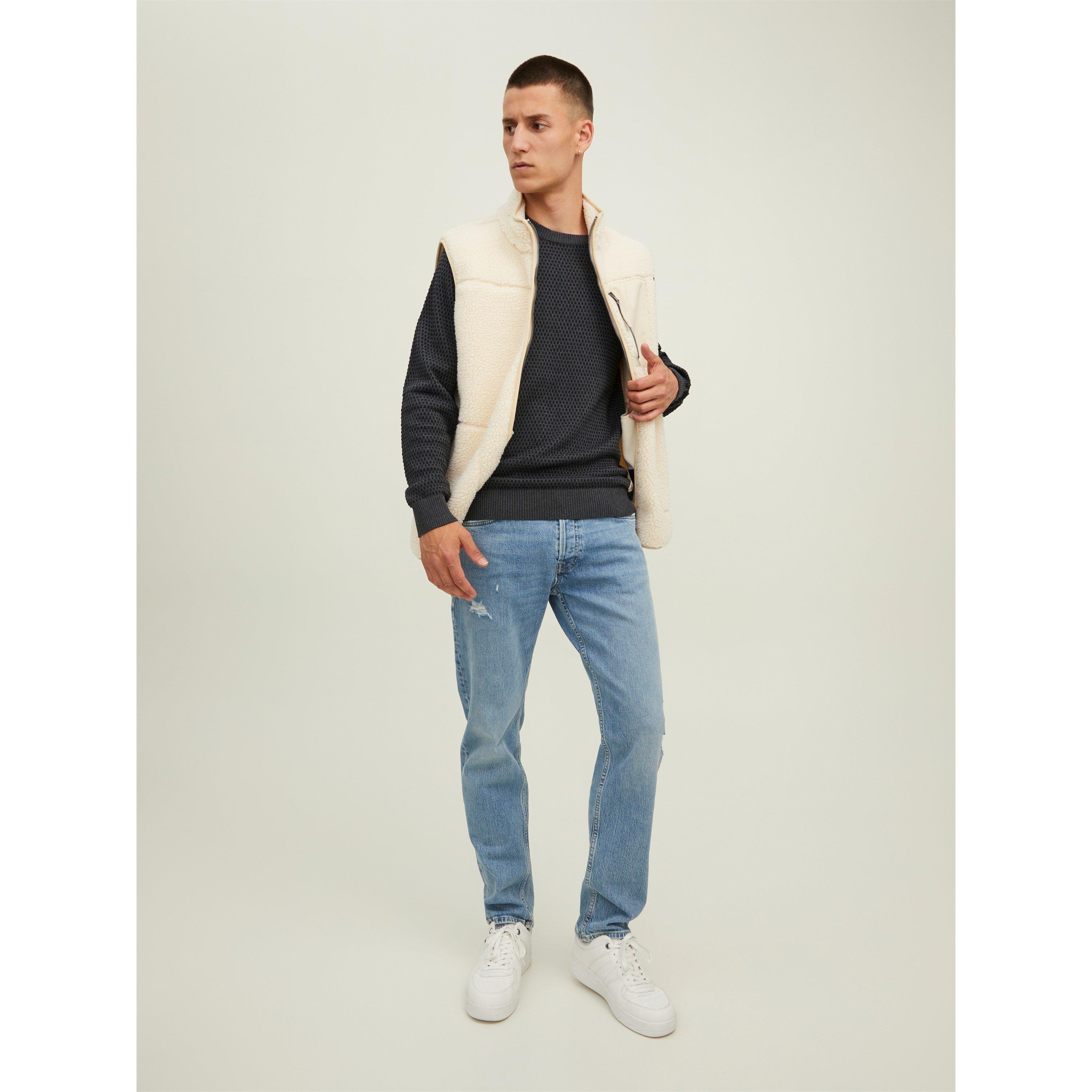 Jack & Jones JORNORREBRO KNIT CREW NECK LN Grau für Jungen | Kids Brand