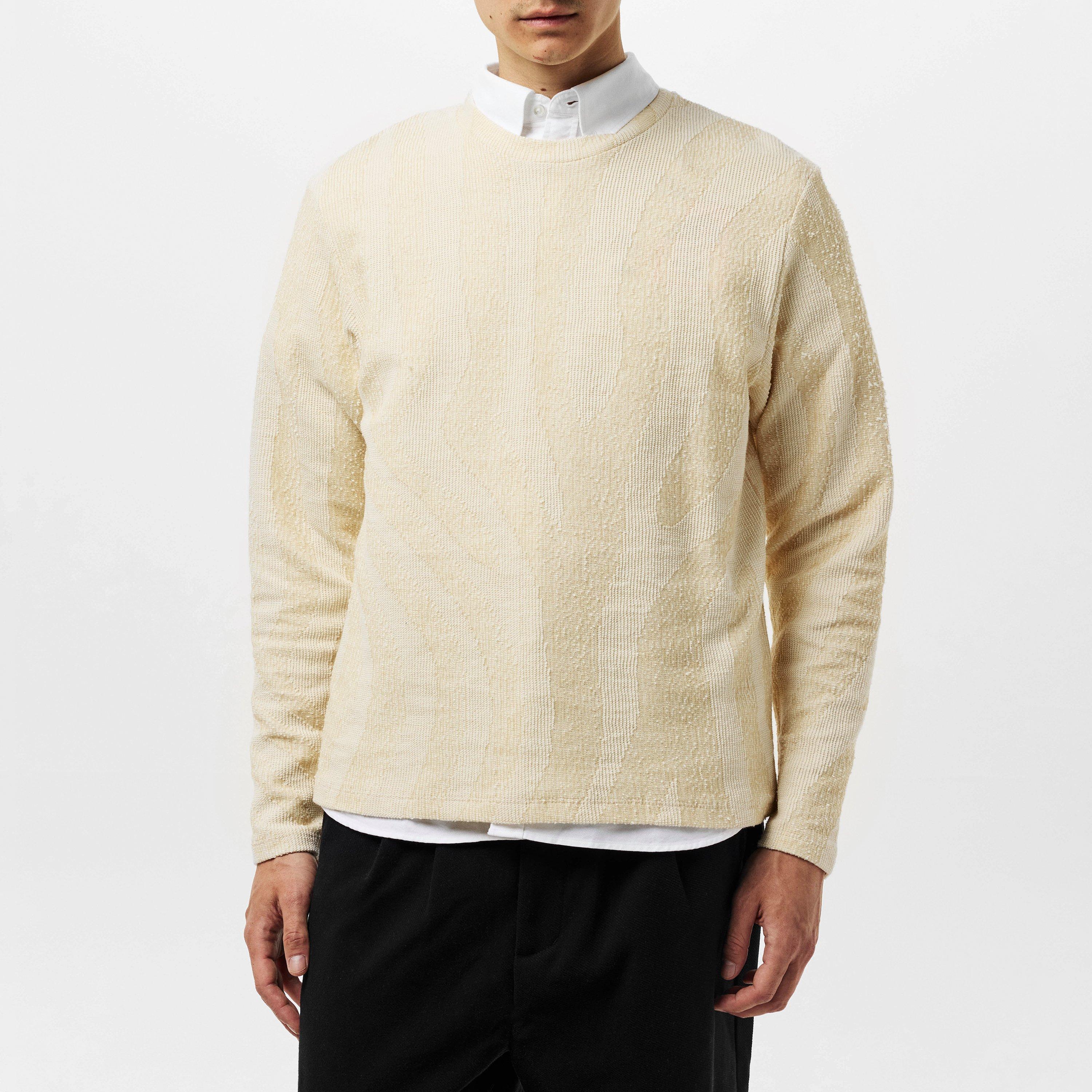 Ecru - Jack and Jones - Pattern Crew Sweatshirt - 3