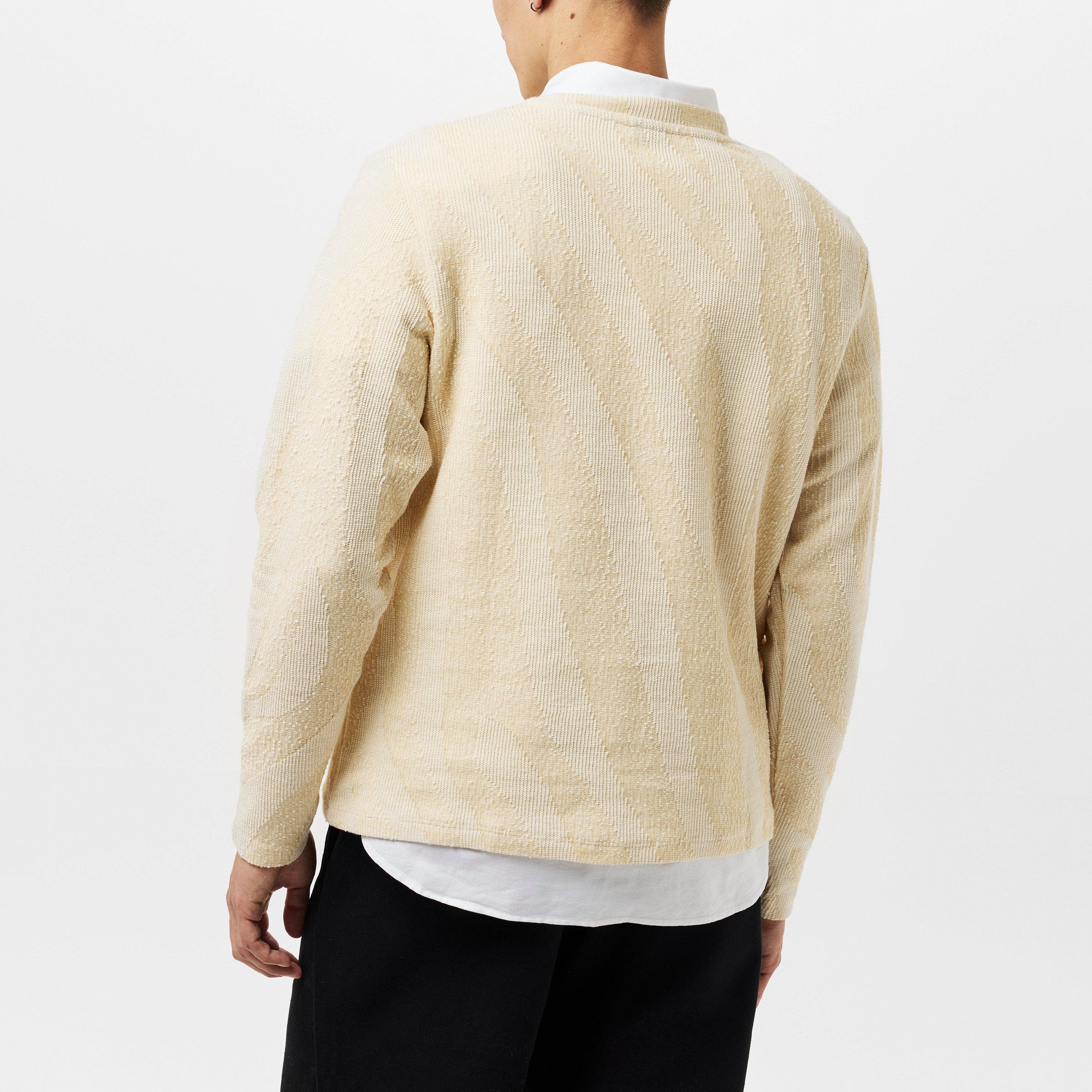 Ecru - Jack and Jones - Pattern Crew Sweatshirt - 4