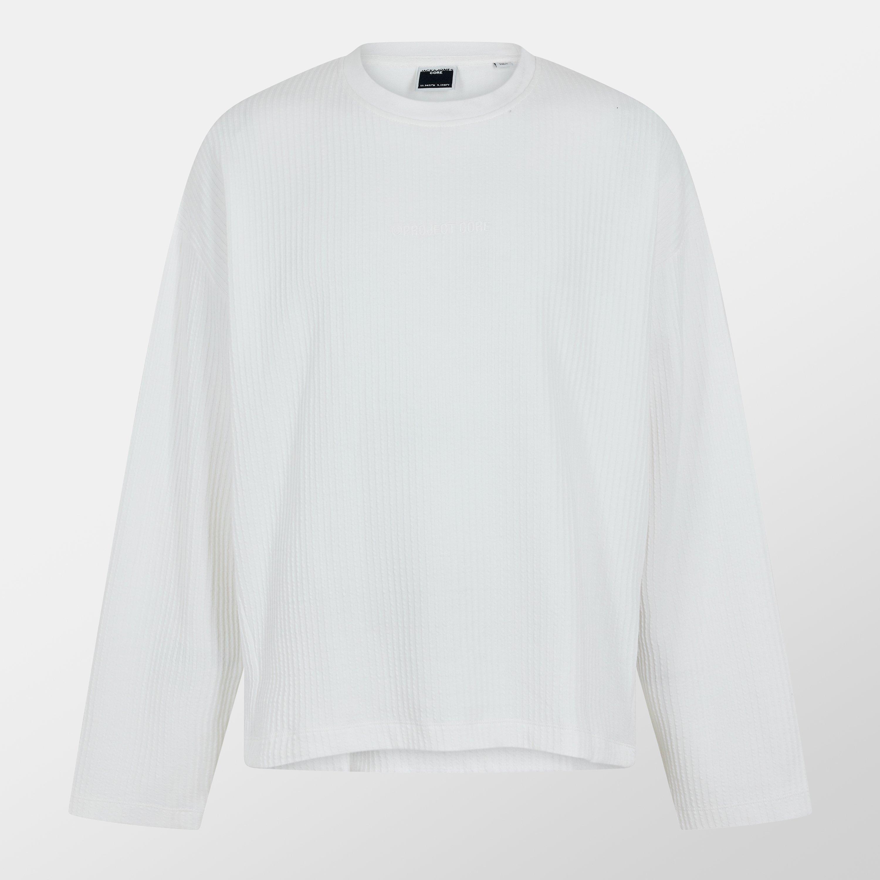 Jack And Jones Men's Jj Crew Neck Sweater - Cloud Dancer - 2XL
