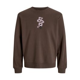 Jack and Jones Printed Crew Sweatshirt
