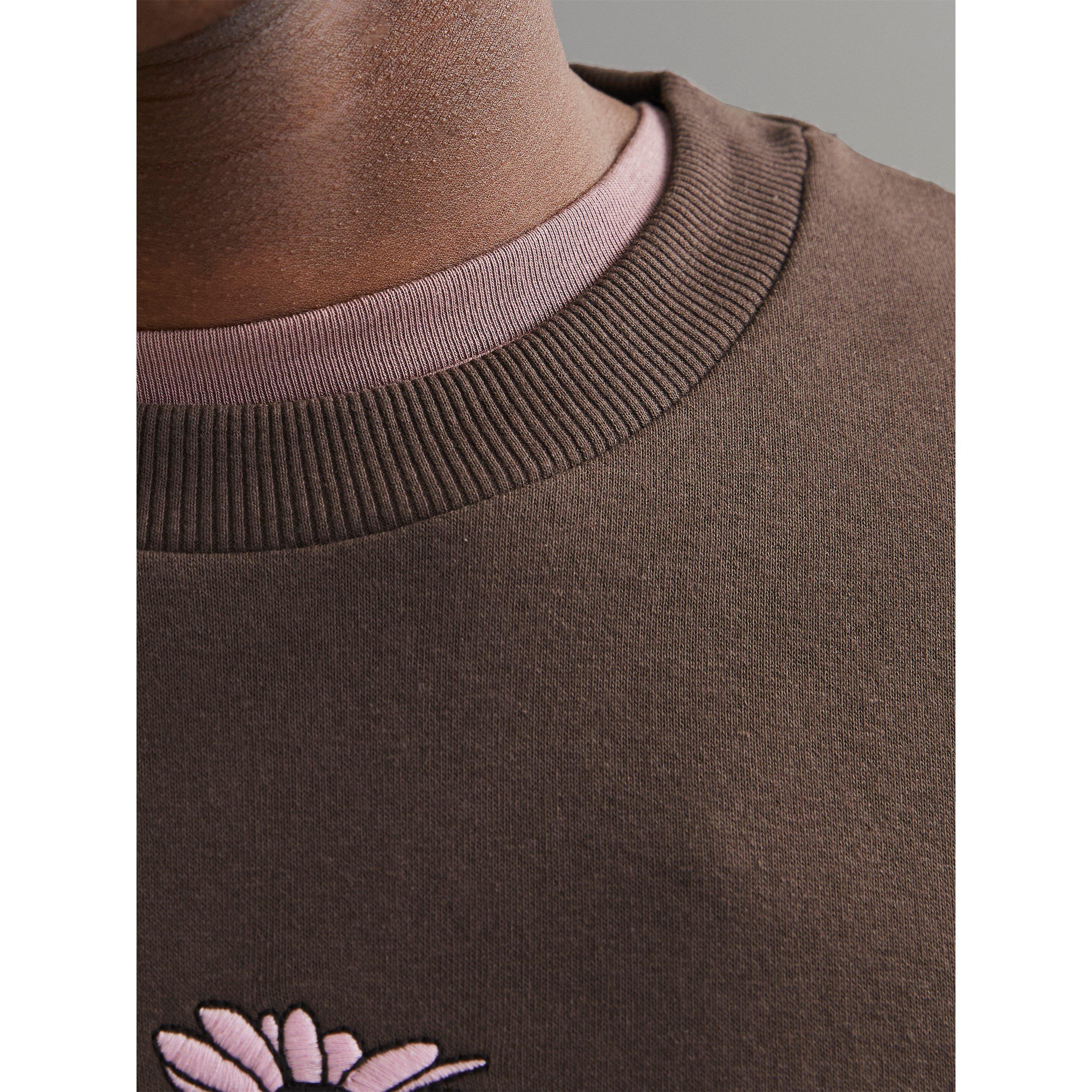 Marrone Cioccolato - Jack and Jones - Printed Crew Sweatshirt - 7