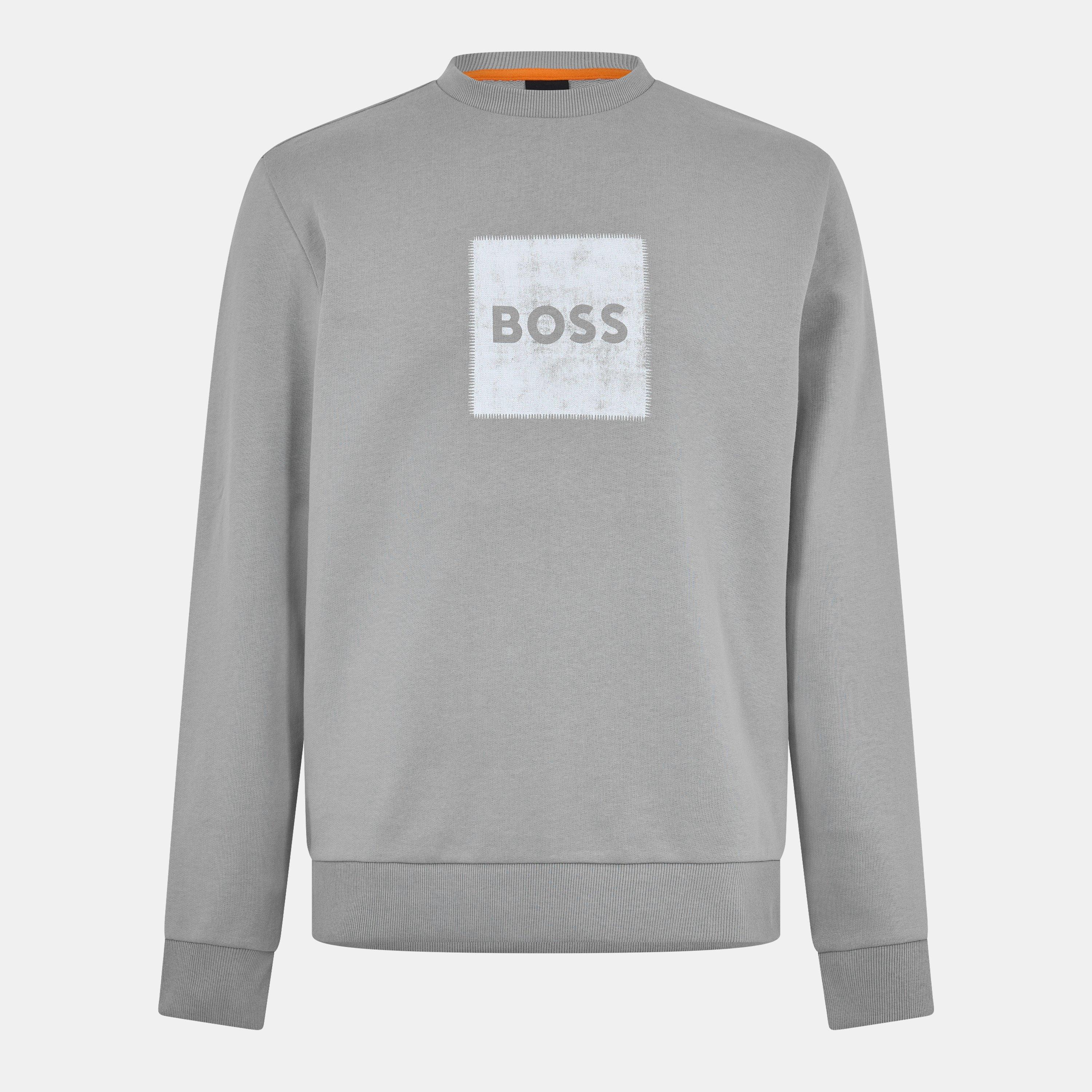 Boss Men's Stitch Crew Crew Sweatshirt - Open Green 351 - M
