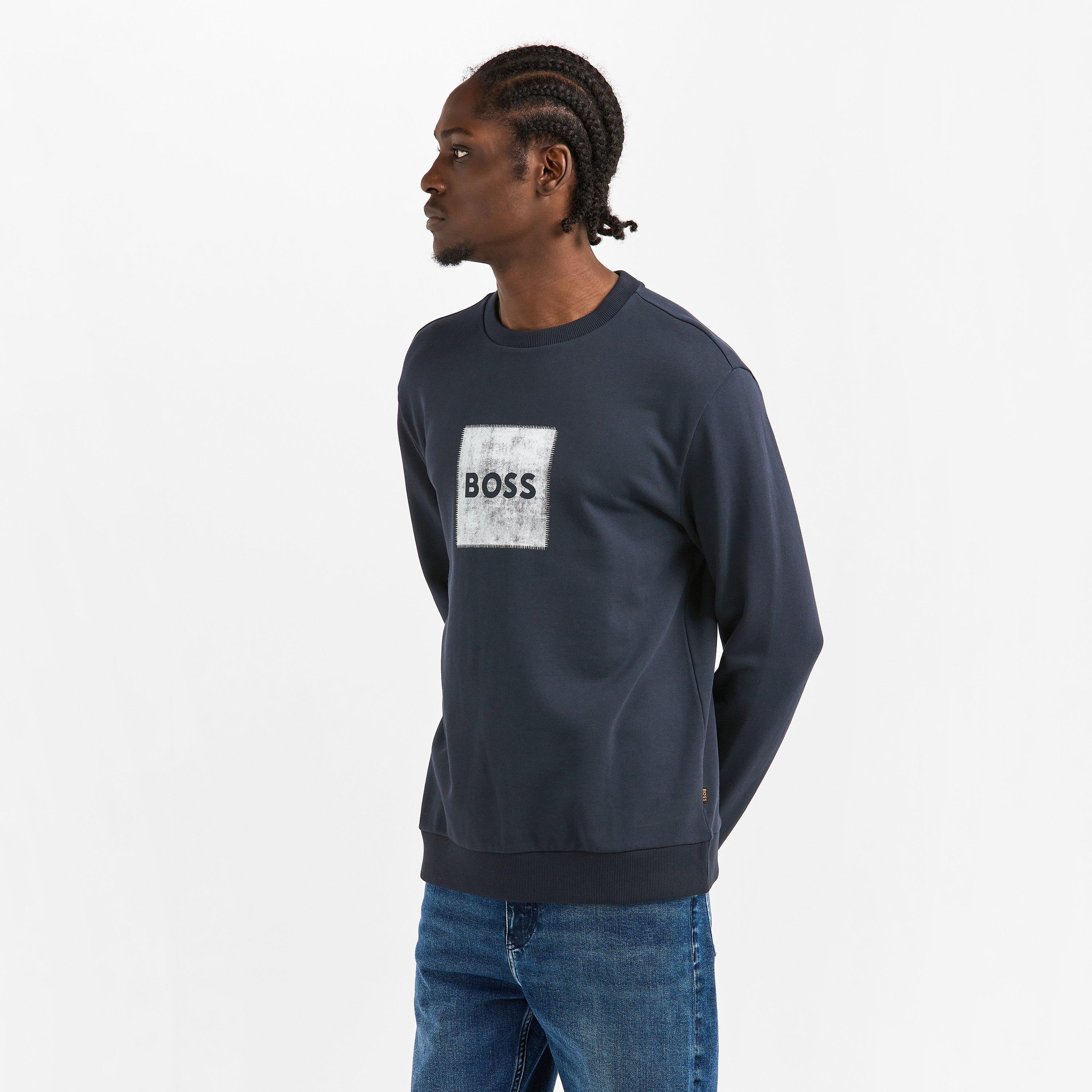 Navy 404 - Boss - Men's Stitch Crew Crew Sweatshirt - 3