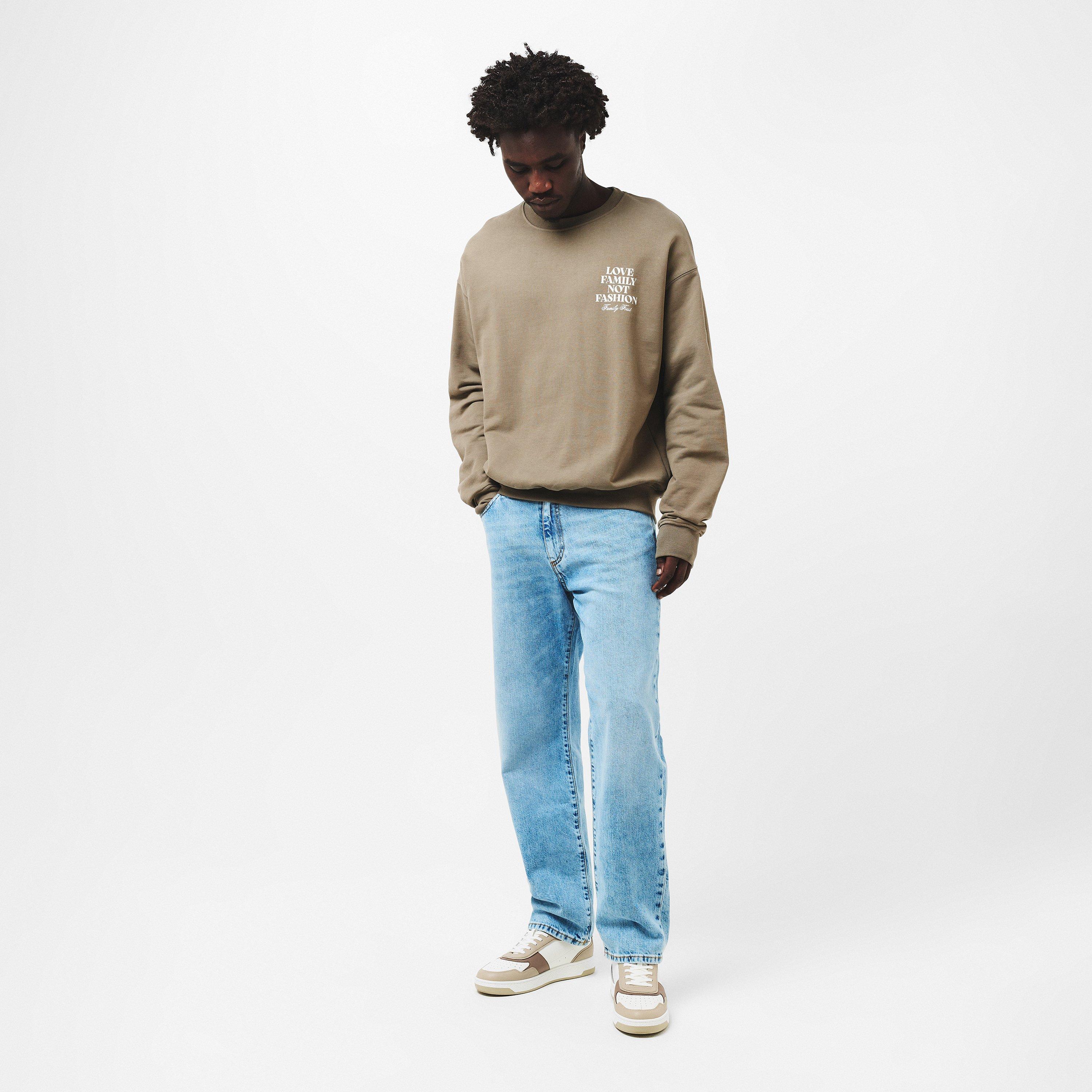 Light Green - Family First - Men's Crew Sweatshirt - 6