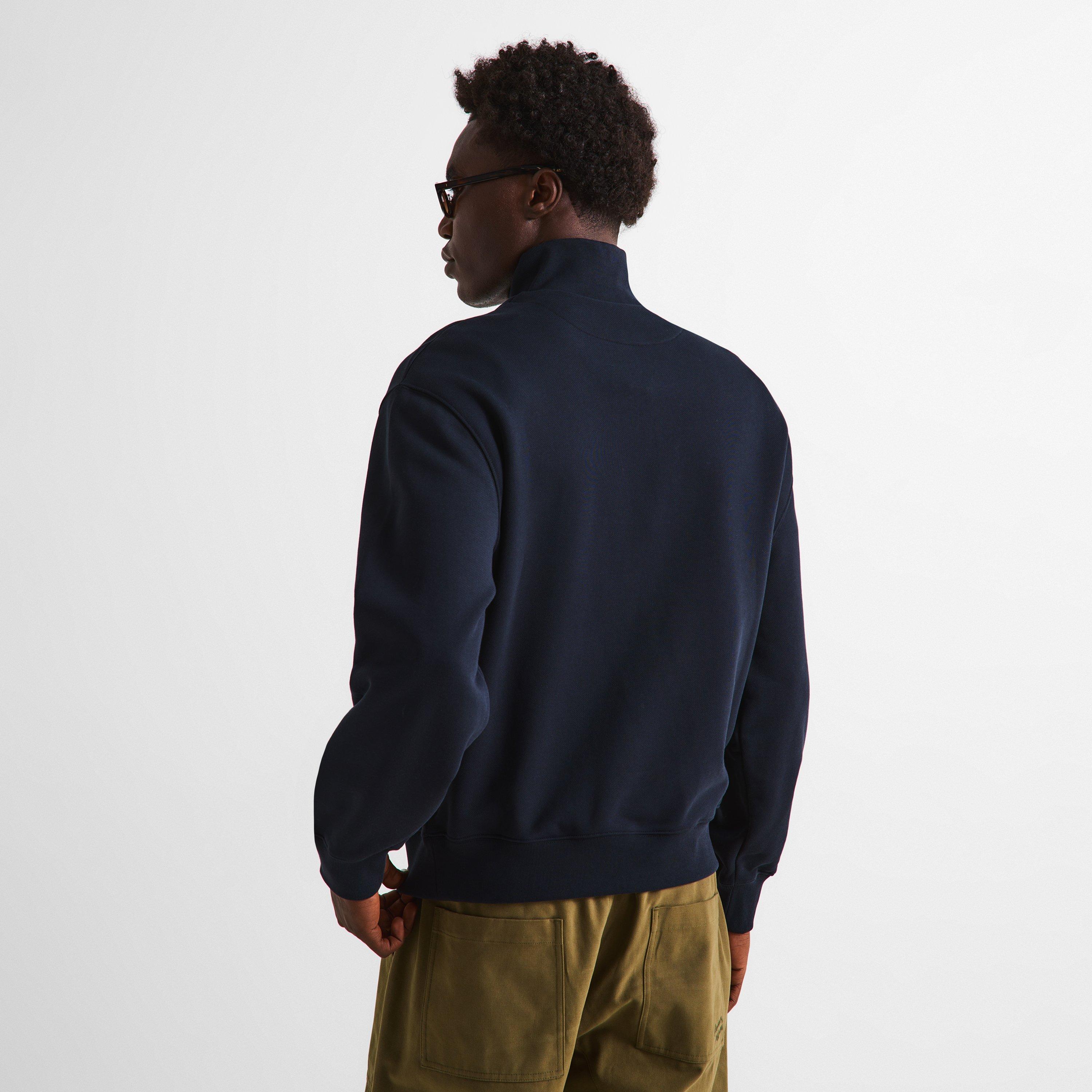 Anthracite - Maison Kitsune - Men's Double Fox Hooded Comfort Crew Sweatshirt - 4
