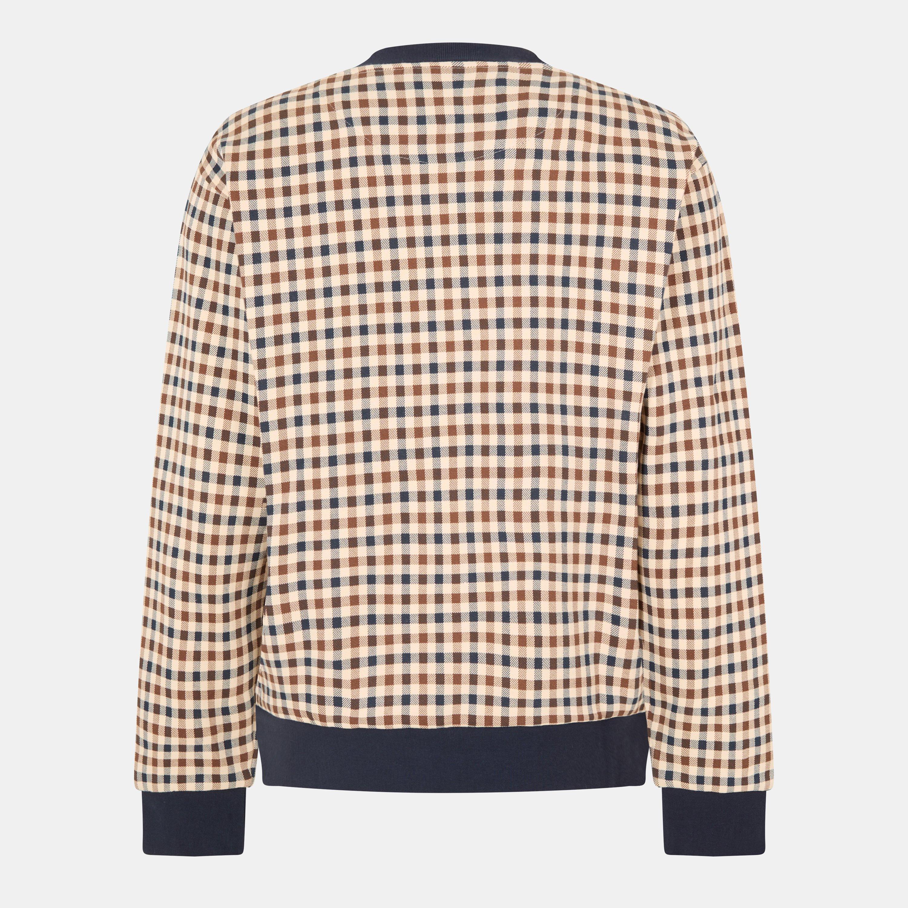 Check - Aquascutum - Men's AquAct Check Sweatshirt - 2