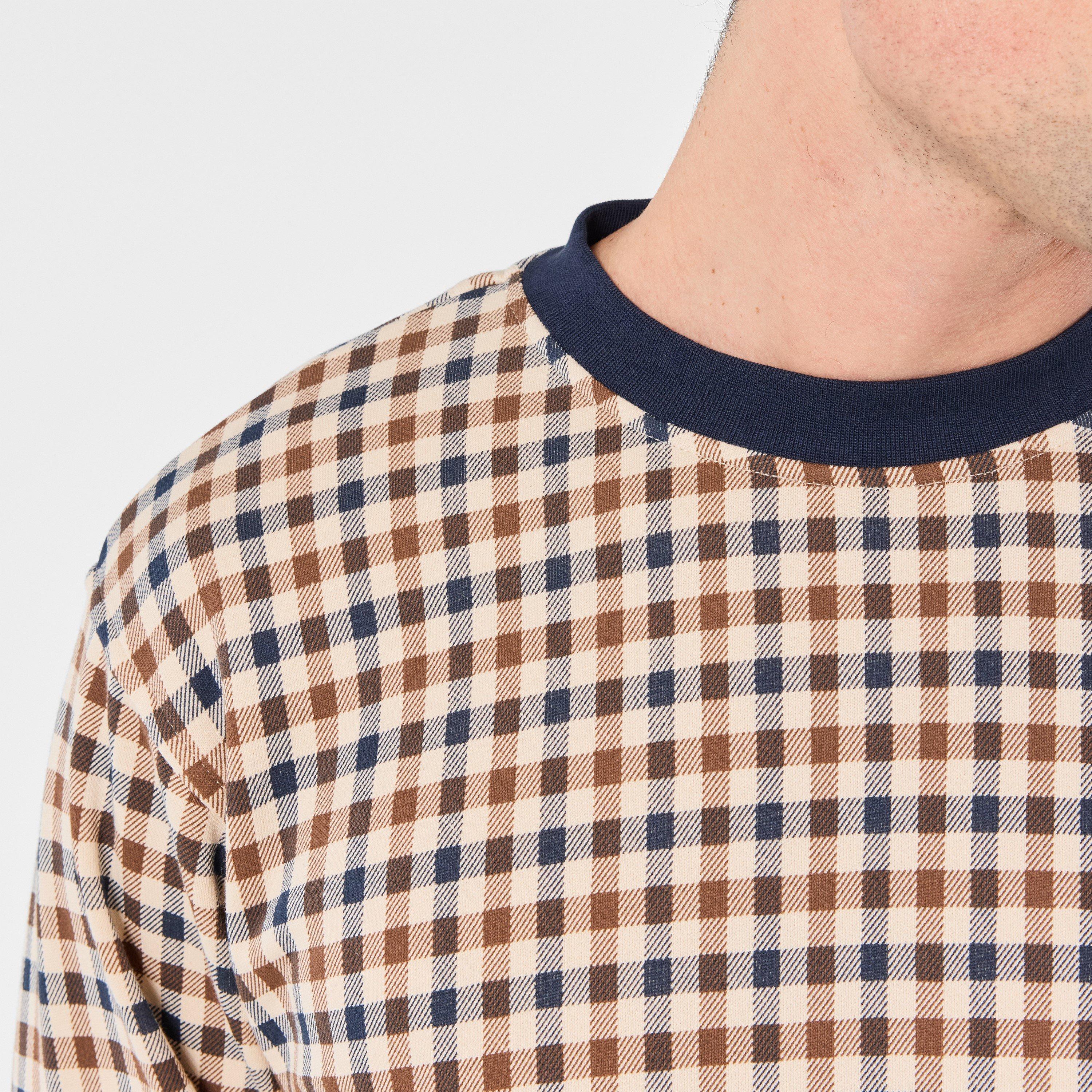 Check - Aquascutum - Men's AquAct Check Sweatshirt - 5