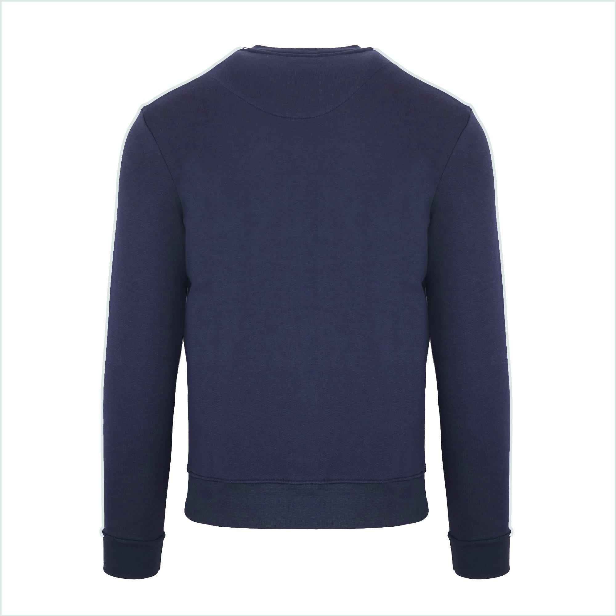   Navy - Aquascutum - Men's Round Neck Crew Sweatshirt - 2