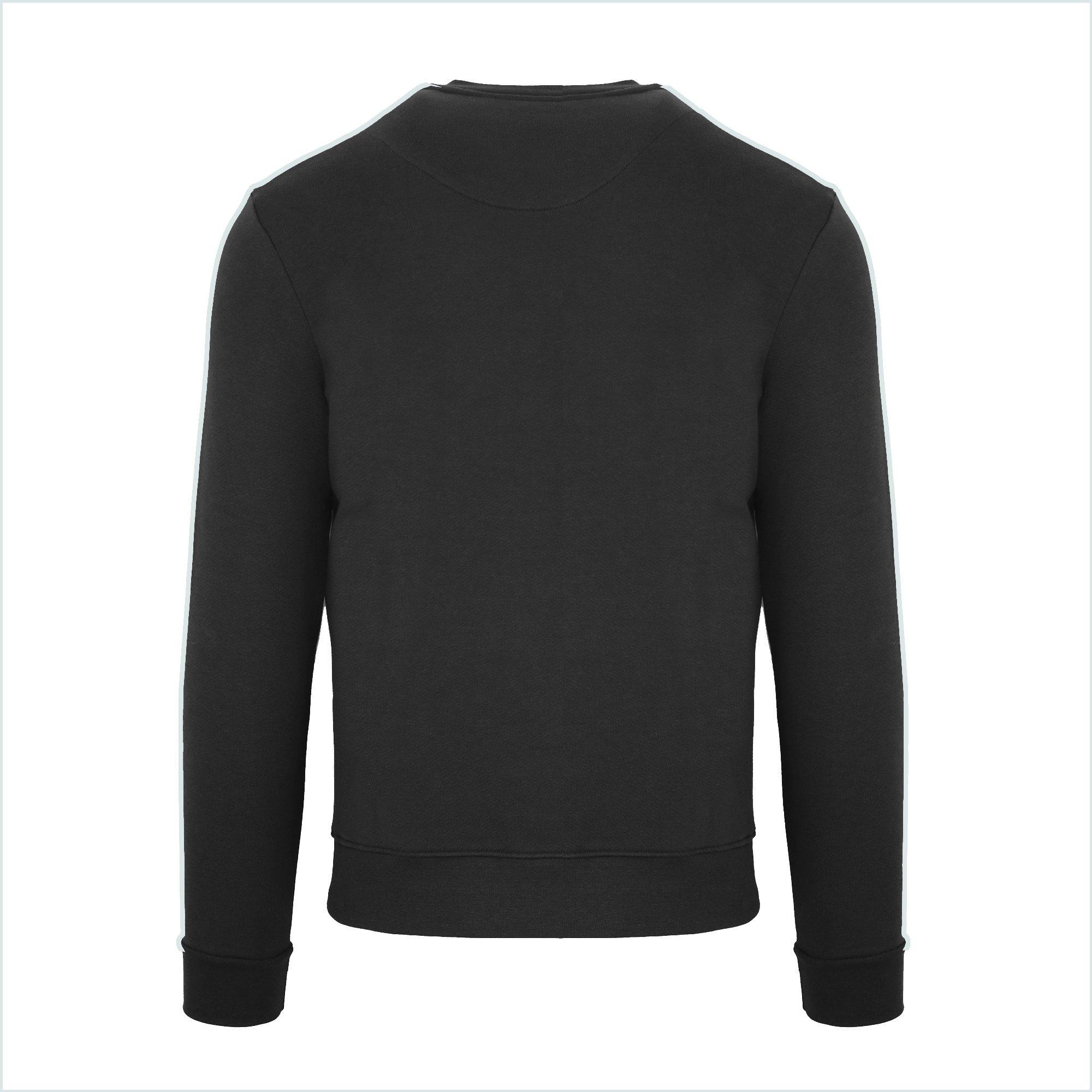   Black - Aquascutum - Men's Round Neck Crew Sweatshirt - 3