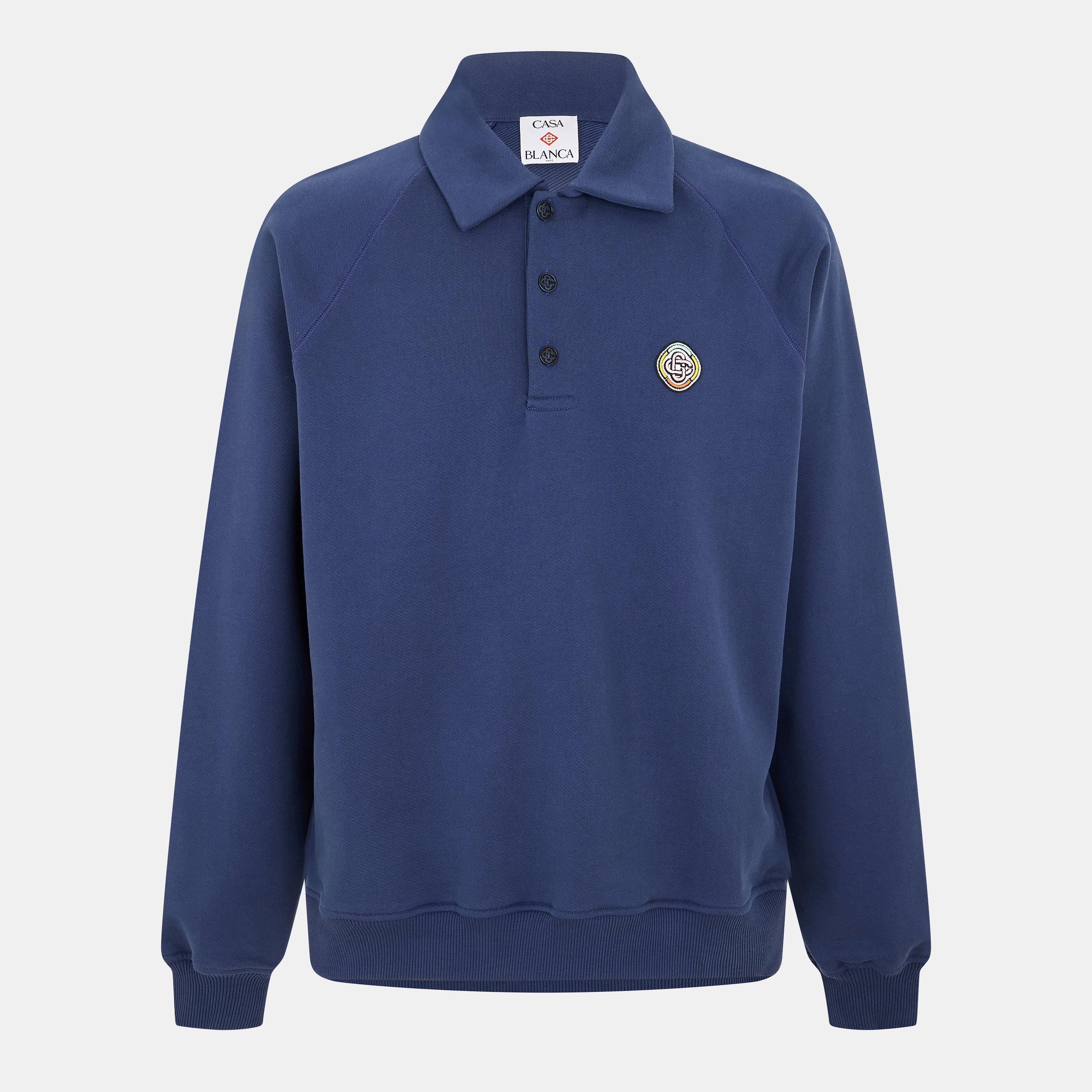 Casablanca Men's Crew Sweatshirt - Navy - Medium