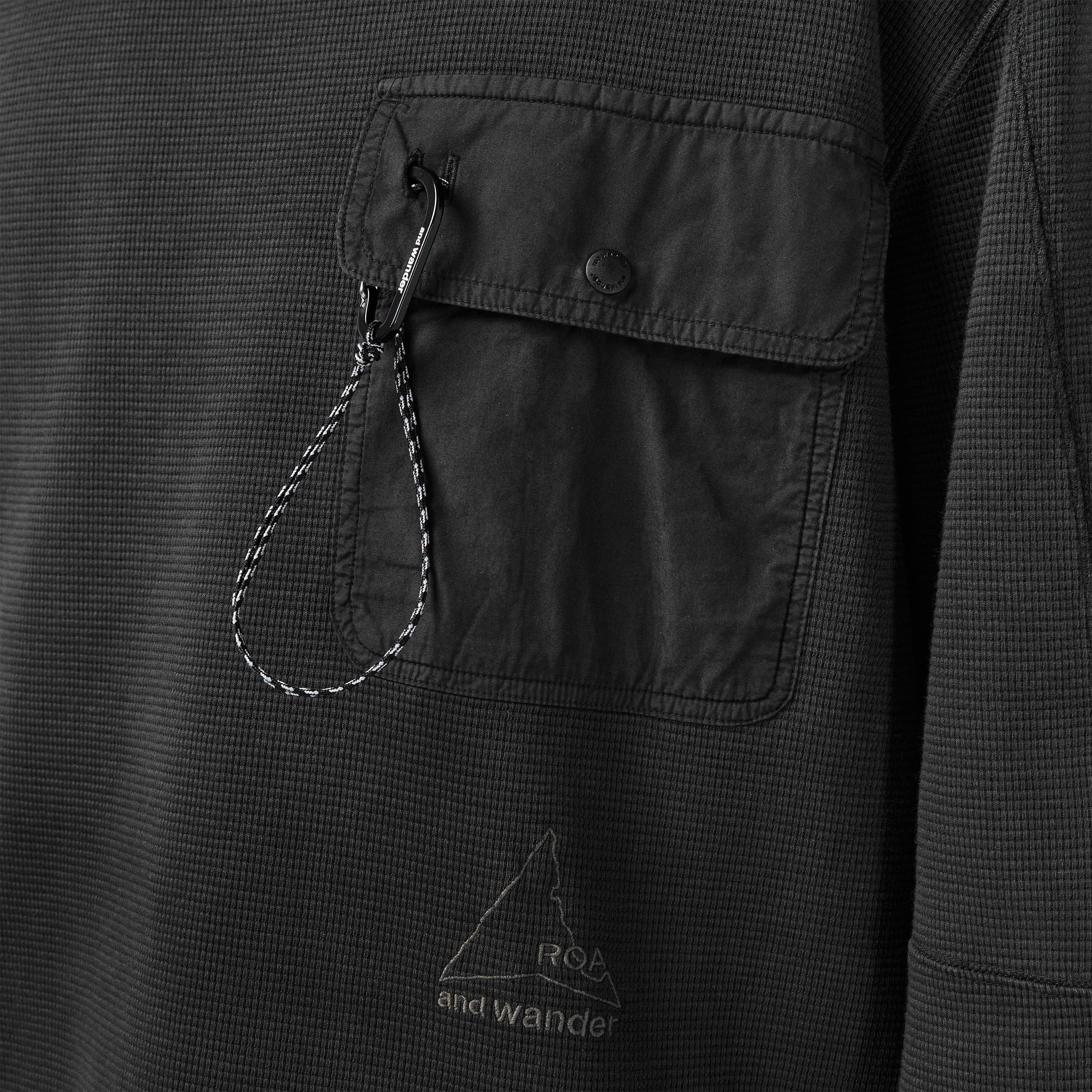 Black - ROA - Men's And Wander Garment Dyed Crew Sweatshirt - 5