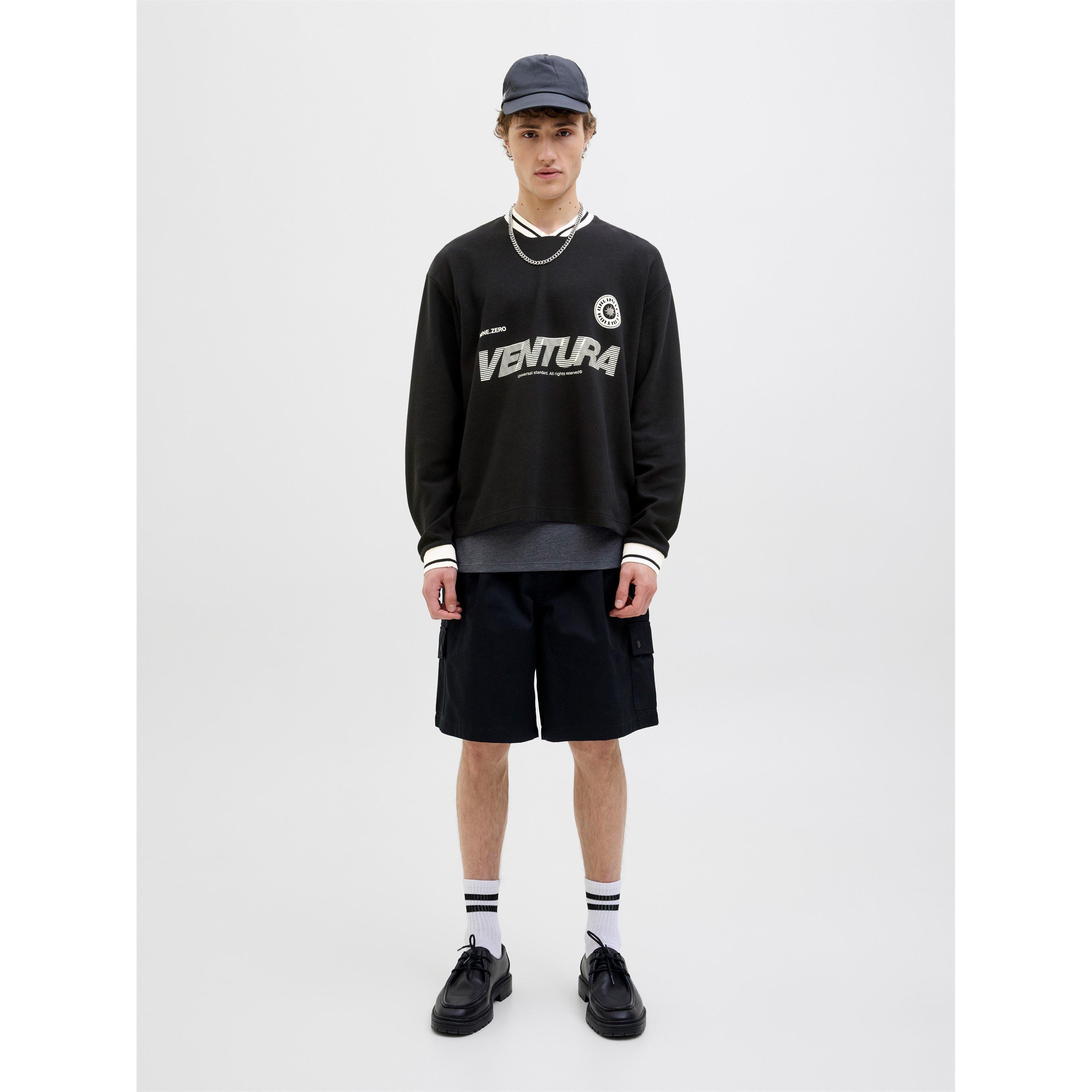 Crna - Jack and Jones - Sports Crew Sweatshirt - 6