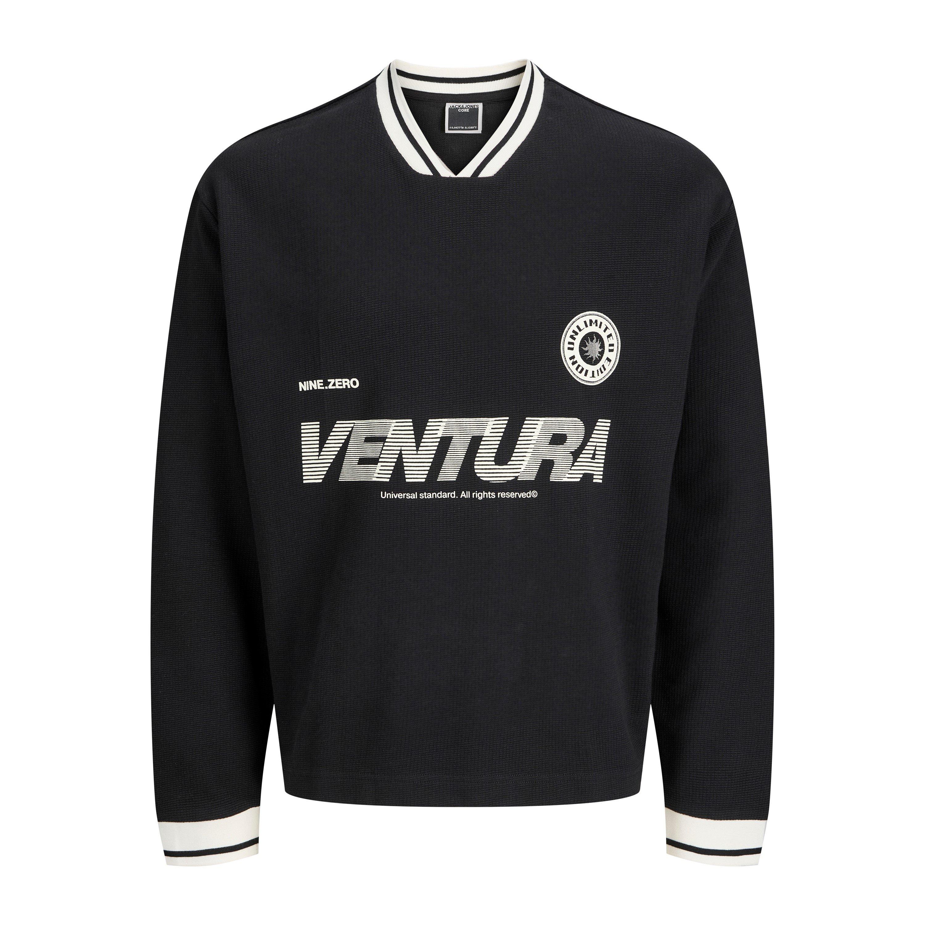 Crna - Jack and Jones - Sports Crew Sweatshirt - 7