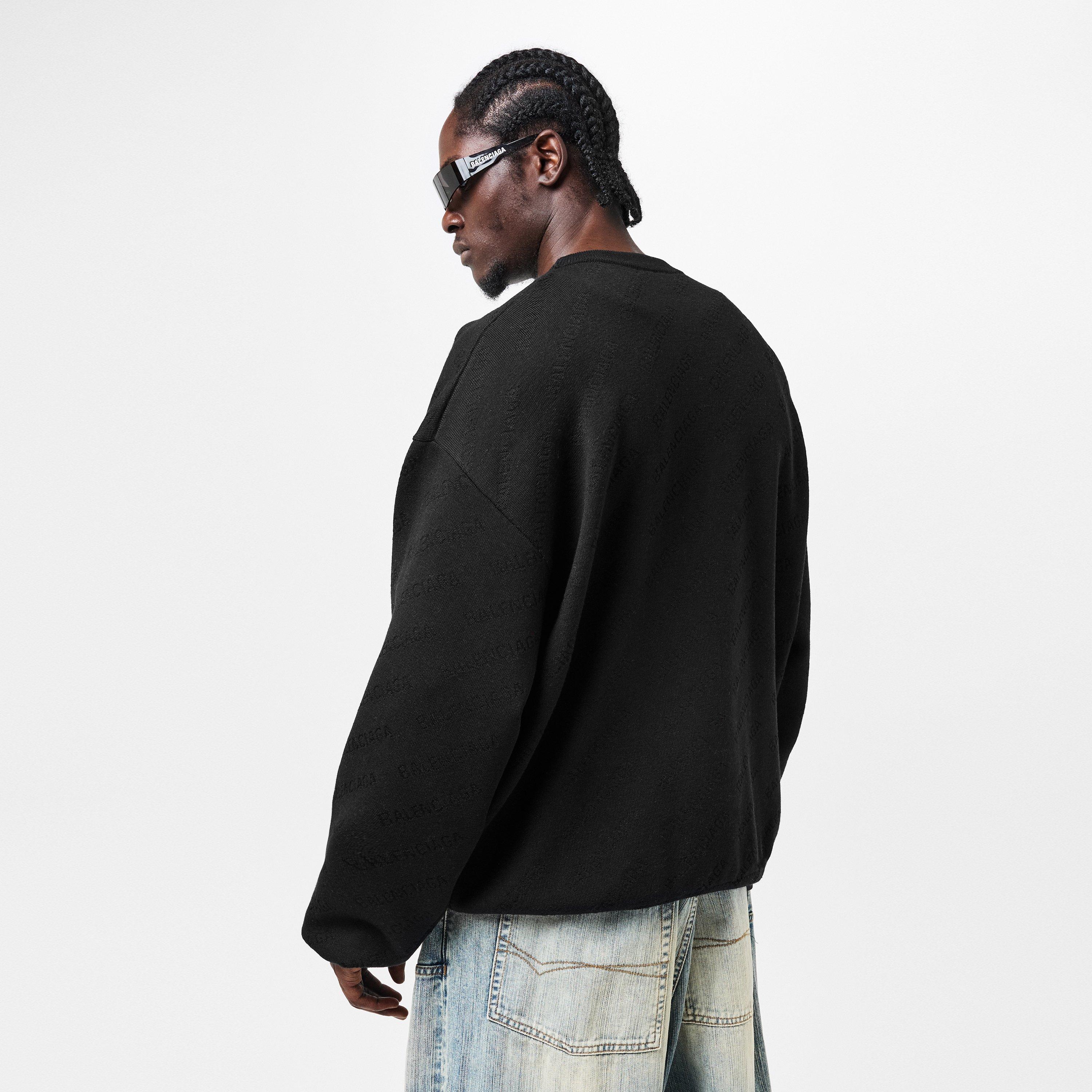 Balenciaga All-Over Logo Crew Sweater | Cruise Fashion