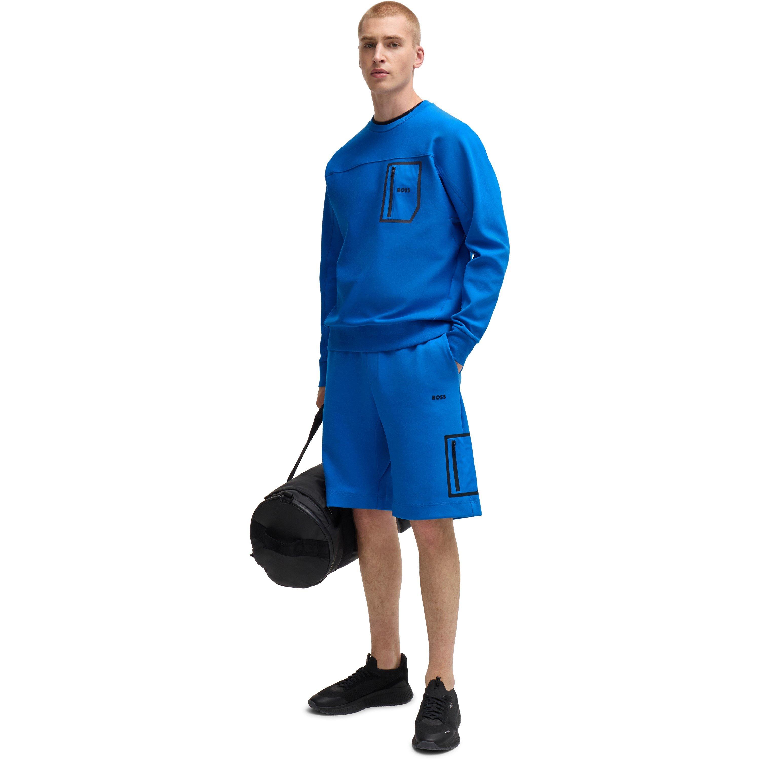 Open Blue - Boss - Men's Dynamic Reflective Print Sweatshirt - 5