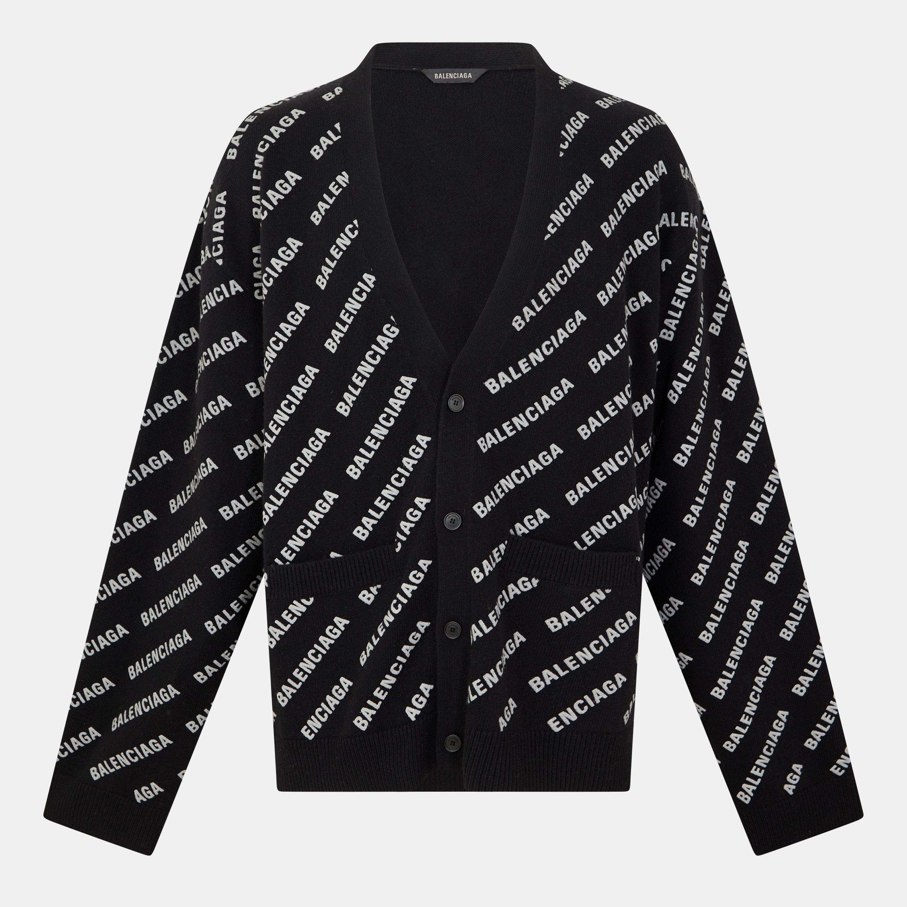 Black - Balenciaga - Men's Crew Sweater - 1