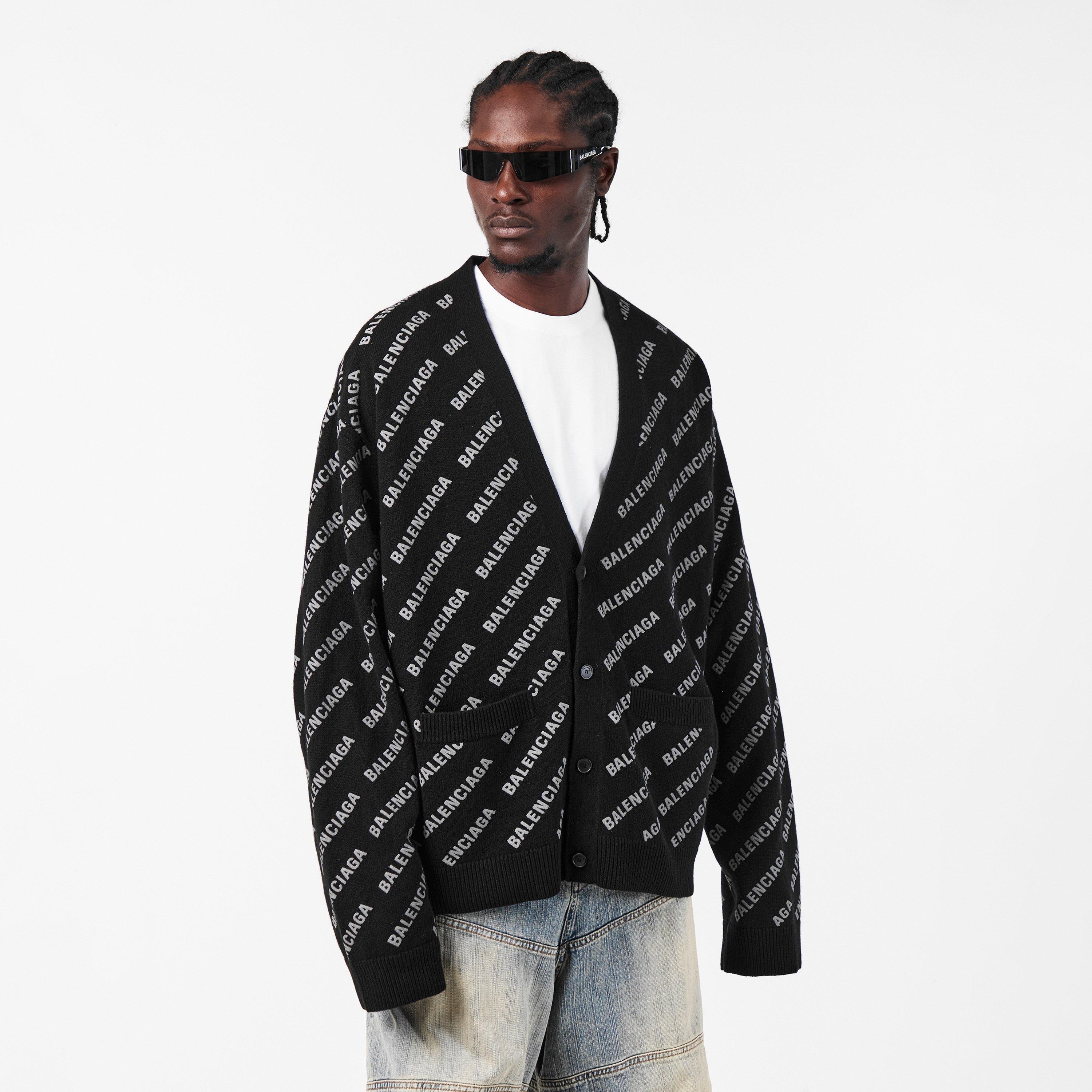 Black - Balenciaga - Men's Crew Sweater - 3