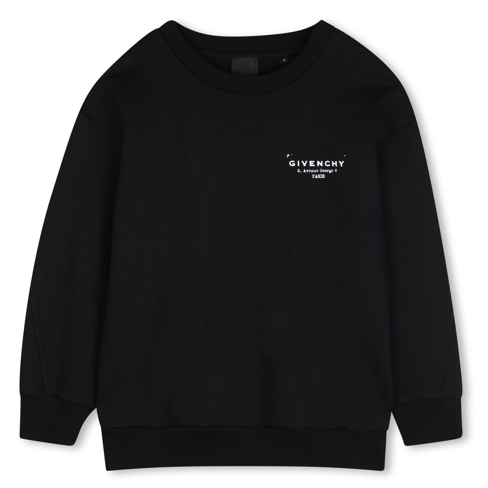 GIVENCHY  Kids' Crew Sweatshirt - Black - Size 8Y