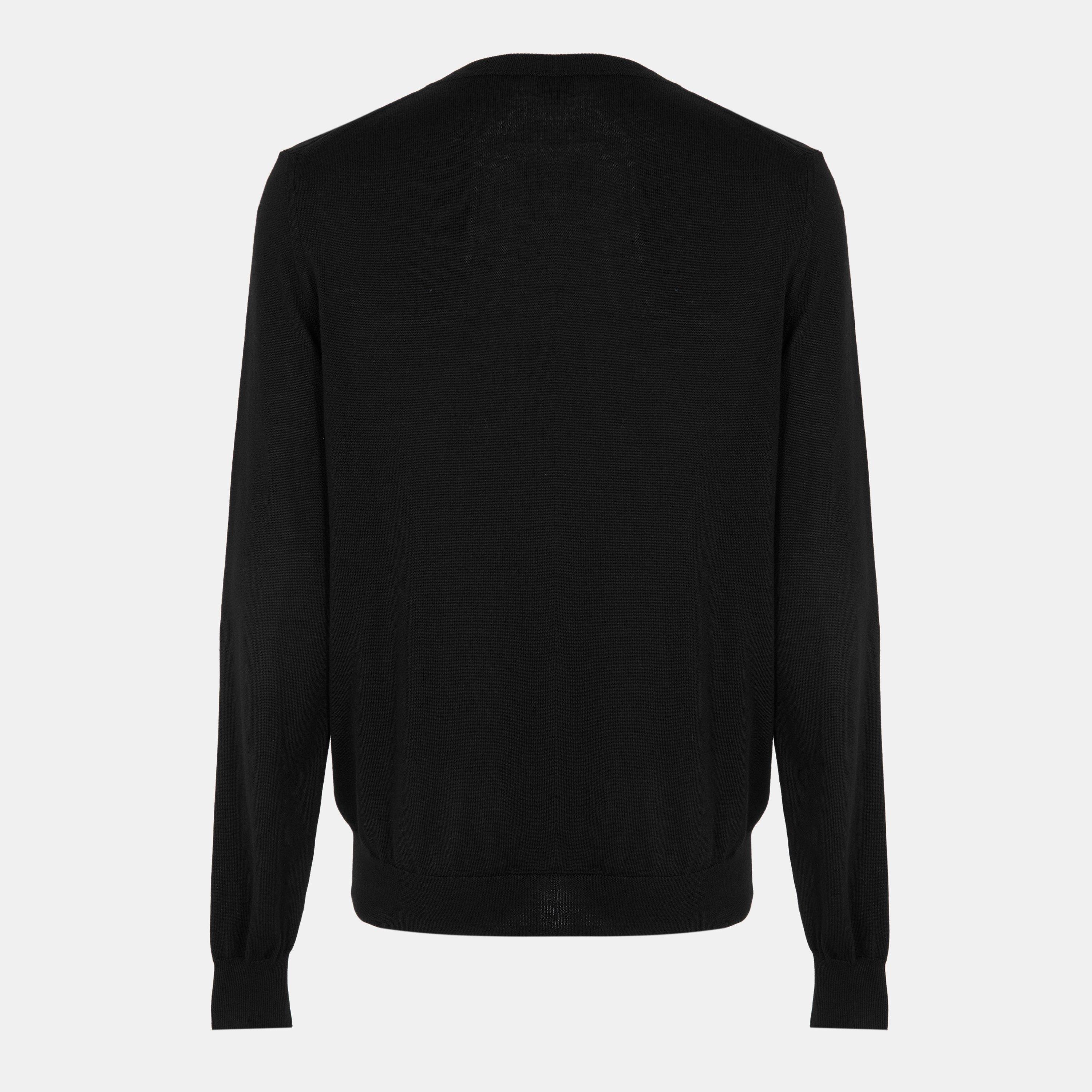 Black/Red - Alexander McQueen - Men's Alex Flock Crew Sweatshirt - 2