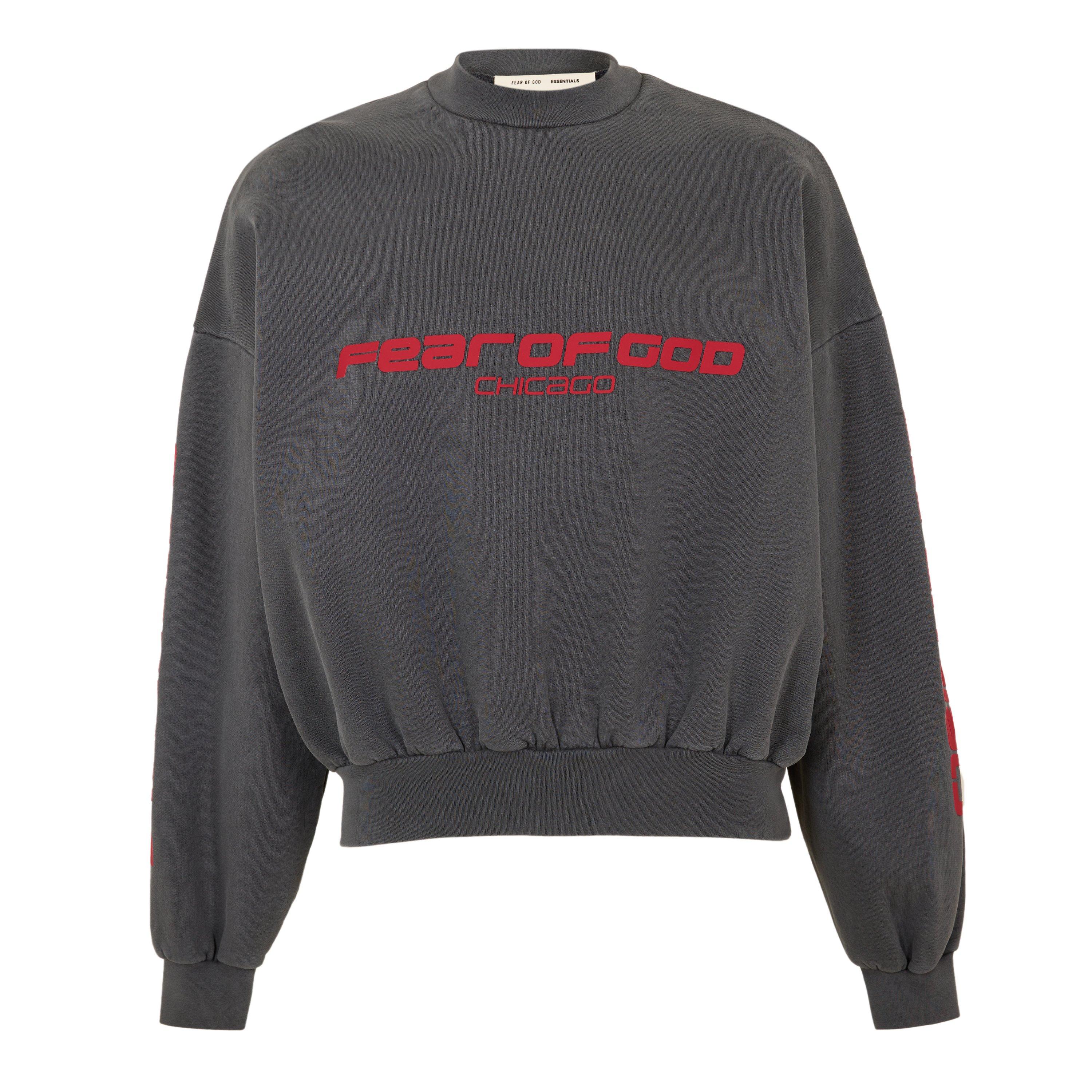 Iron/Red - Fear Of God Essentials - FGE Chicago Crew Sn62 - 1