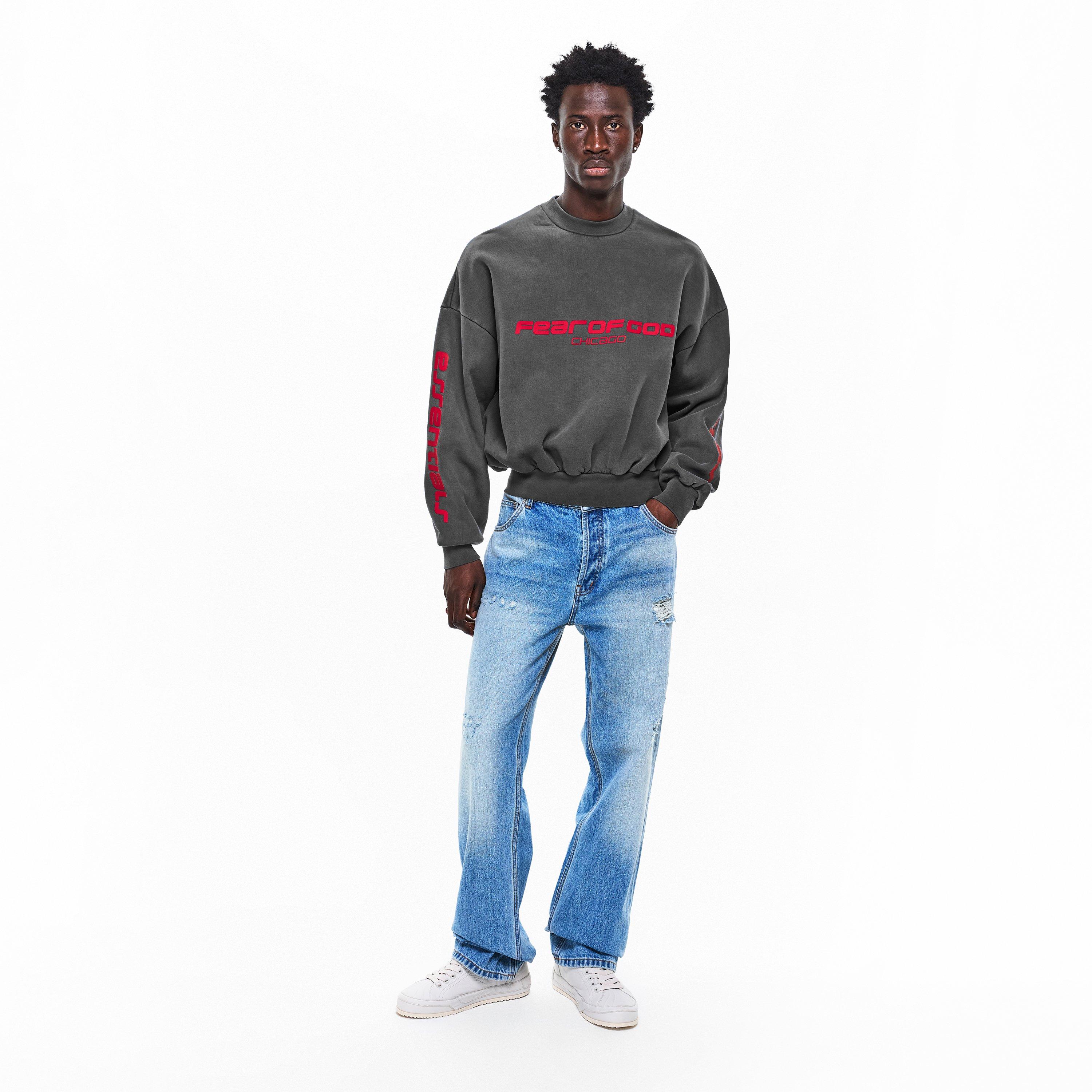 Iron/Red - Fear Of God Essentials - FGE Chicago Crew Sn62 - 6