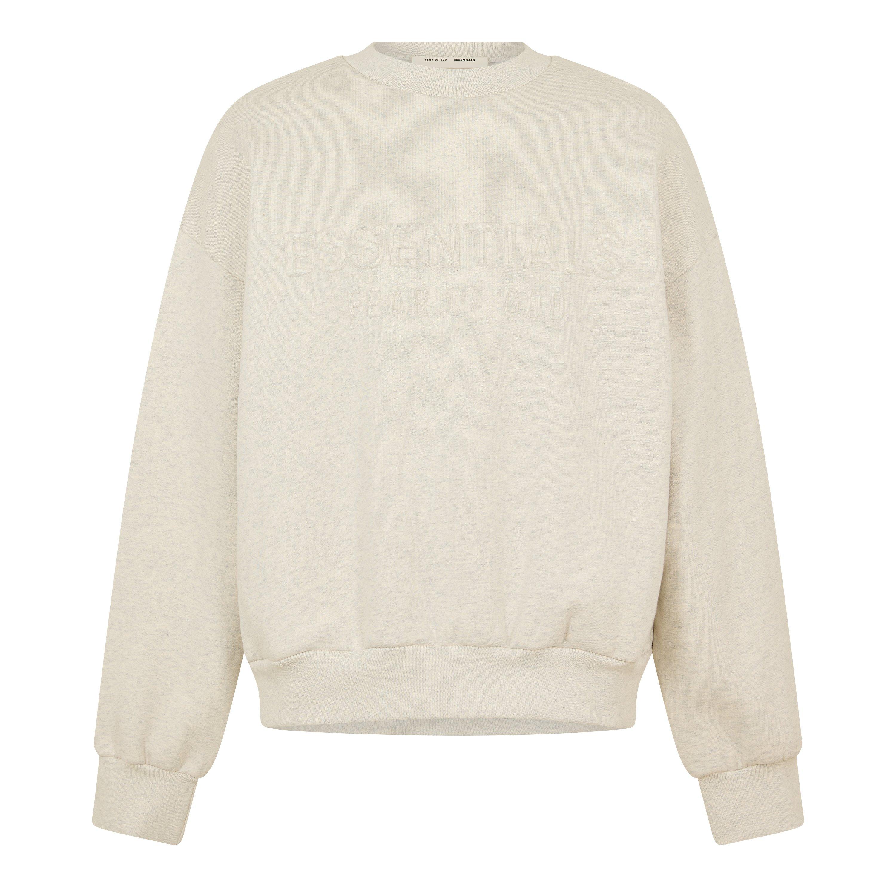 Fear Of God Essentials Men's Crew Sweatshirt - Oatmeal Heath - Small