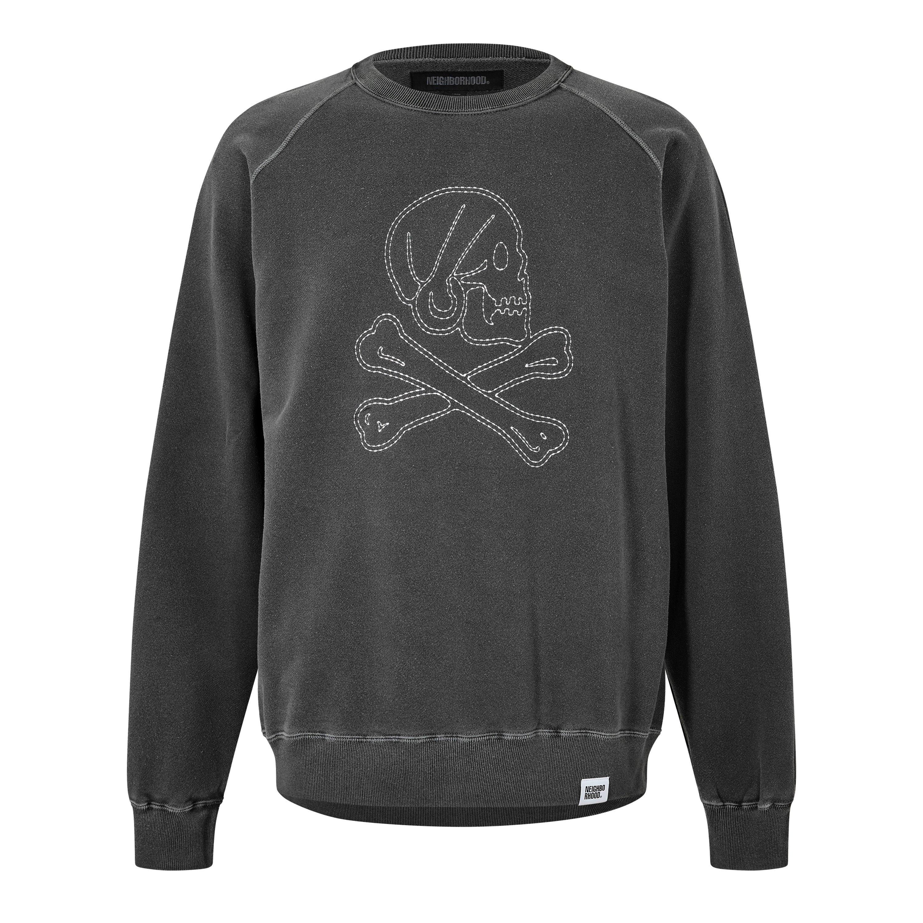 Black - Neighborhood - Men's Pigment Dye Crew Sweatshirt - 1