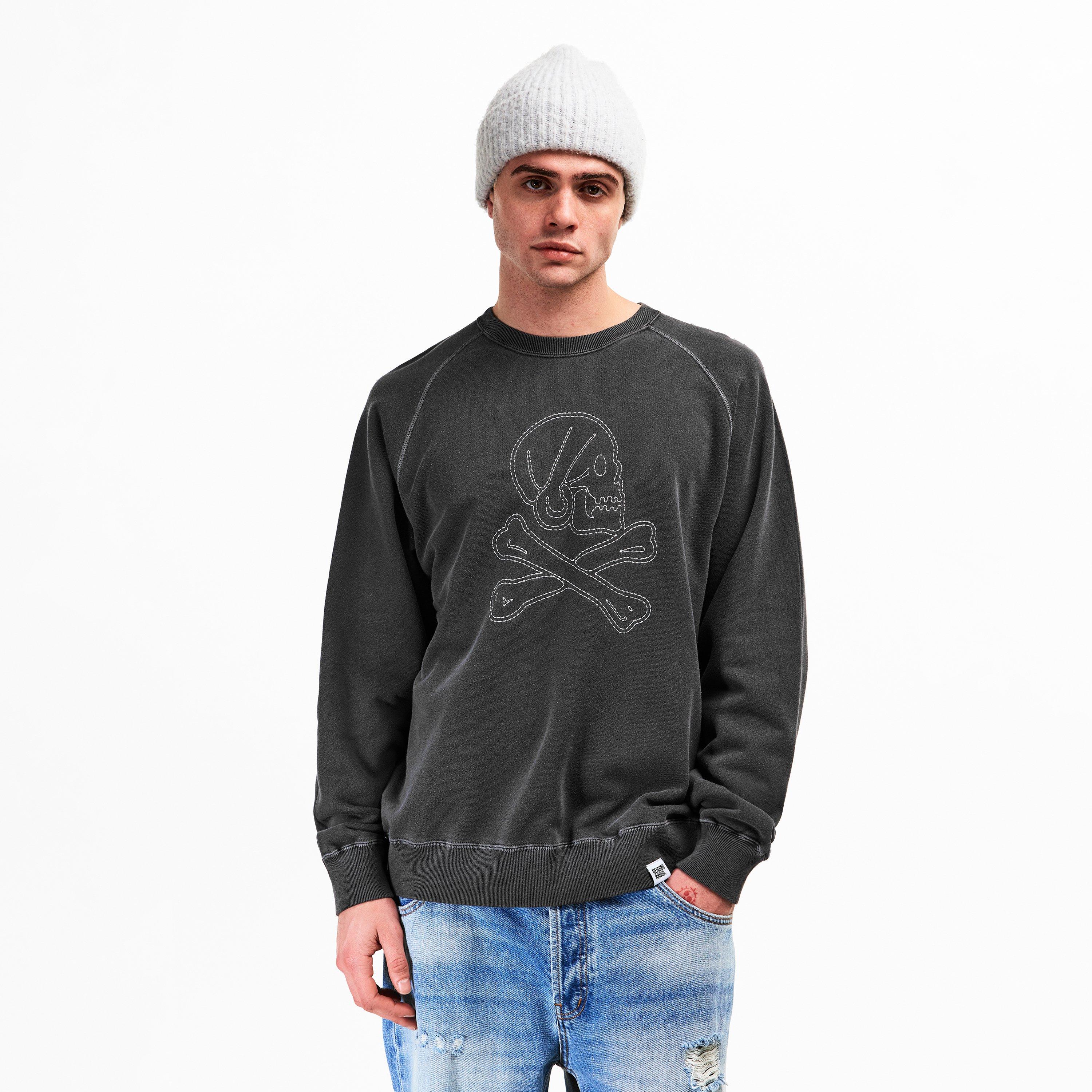 Black - Neighborhood - Men's Pigment Dye Crew Sweatshirt - 3