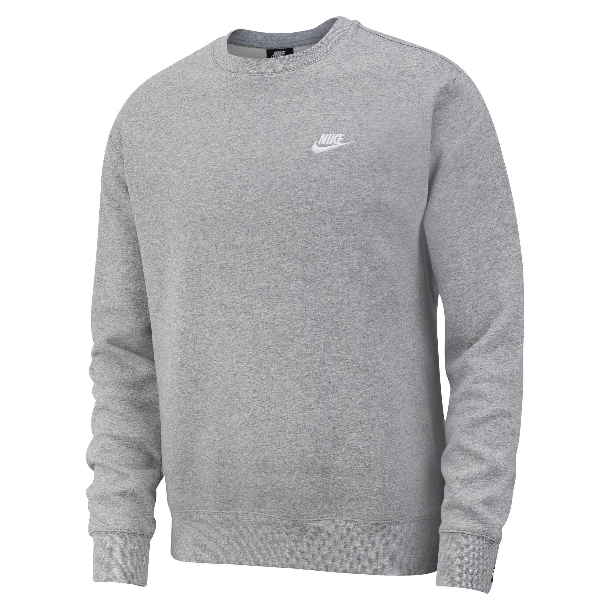 Nike Men's M Nsw Clb Crw T - Dk Grey Heather - L