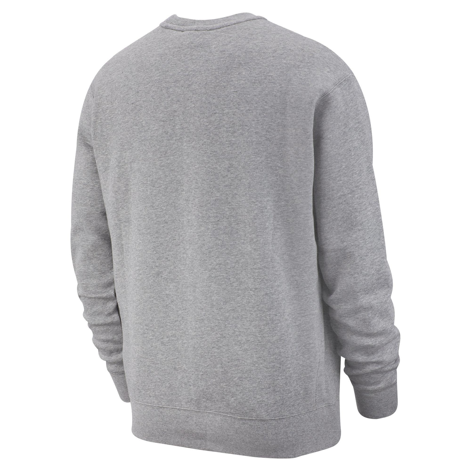 Dk Grey Heather - Nike - Men's Club Crew-Neck Sweatshirt - 2