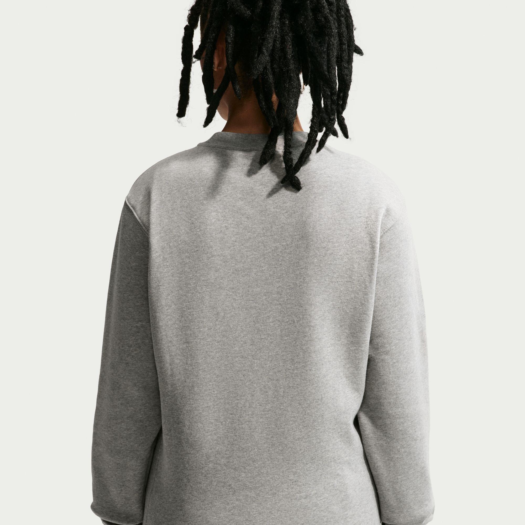 Dk Grey Heather - Nike - Men's Club Crew-Neck Sweatshirt - 12