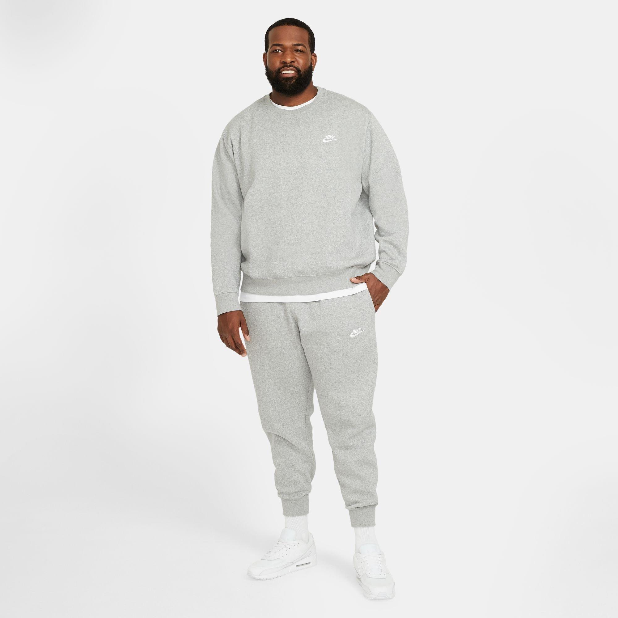 Dk Grey Heather - Nike - Men's Club Crew-Neck Sweatshirt - 15
