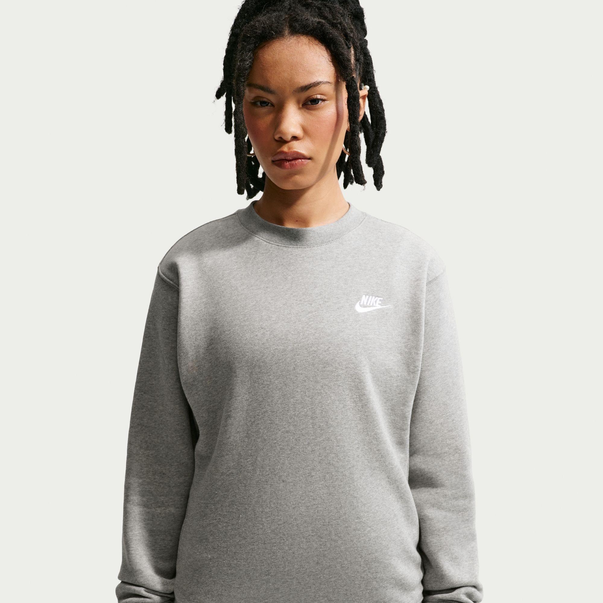Dk Grey Heather - Nike - Men's Club Crew-Neck Sweatshirt - 9