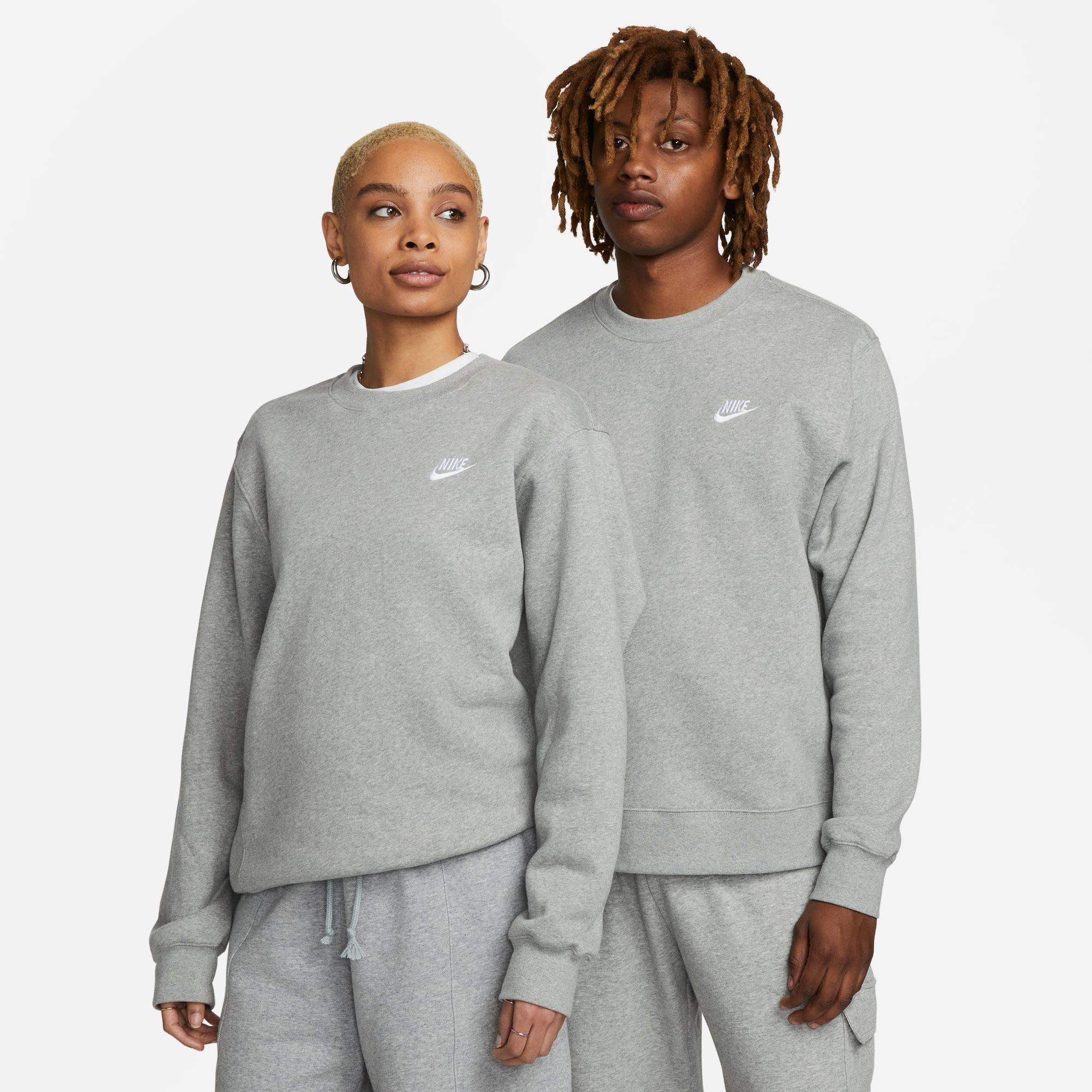 Dk Grey Heather - Nike - Men's Club Crew-Neck Sweatshirt - 10