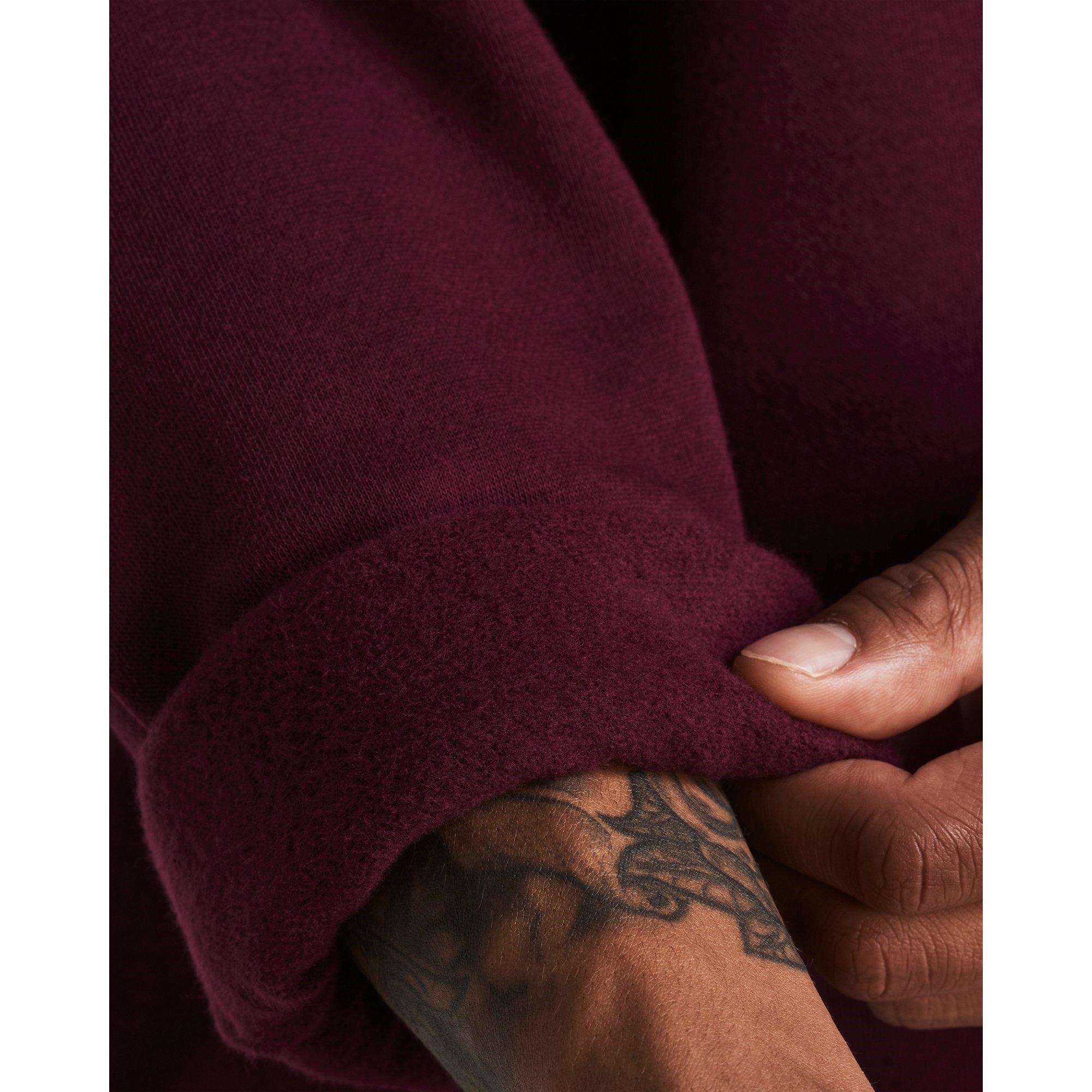 Maroon/White - Under Armour - Men's Rival Fleece Crew Sweatshirt - 4