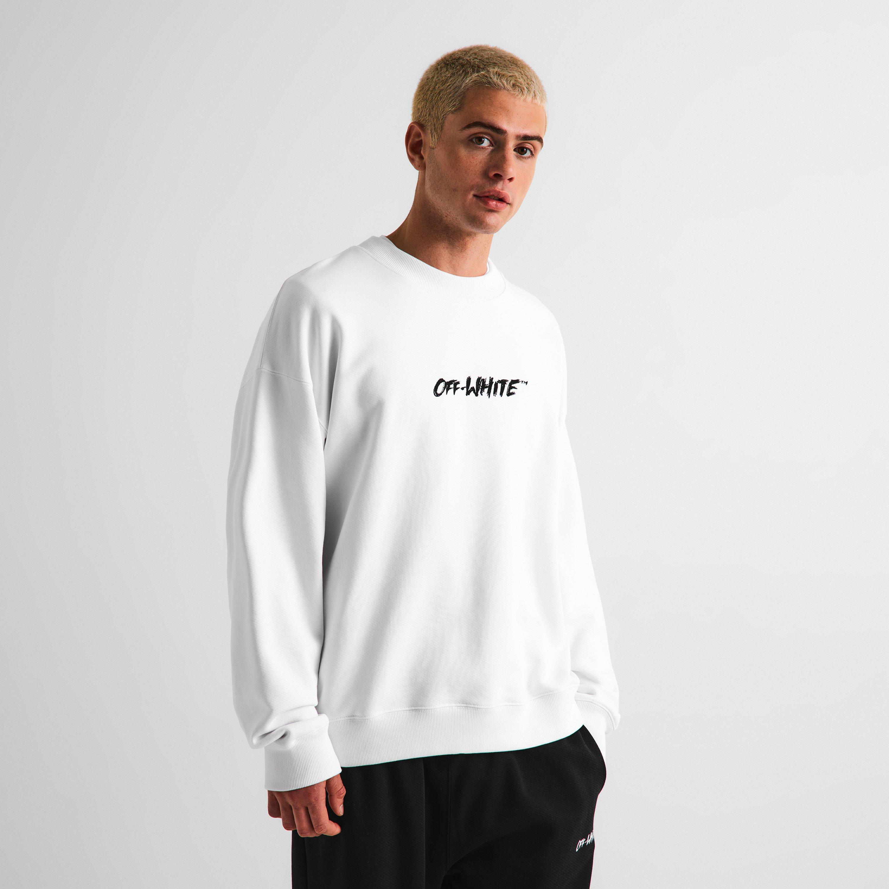 White - Off White - Men's Crew Sweatshirt - 3