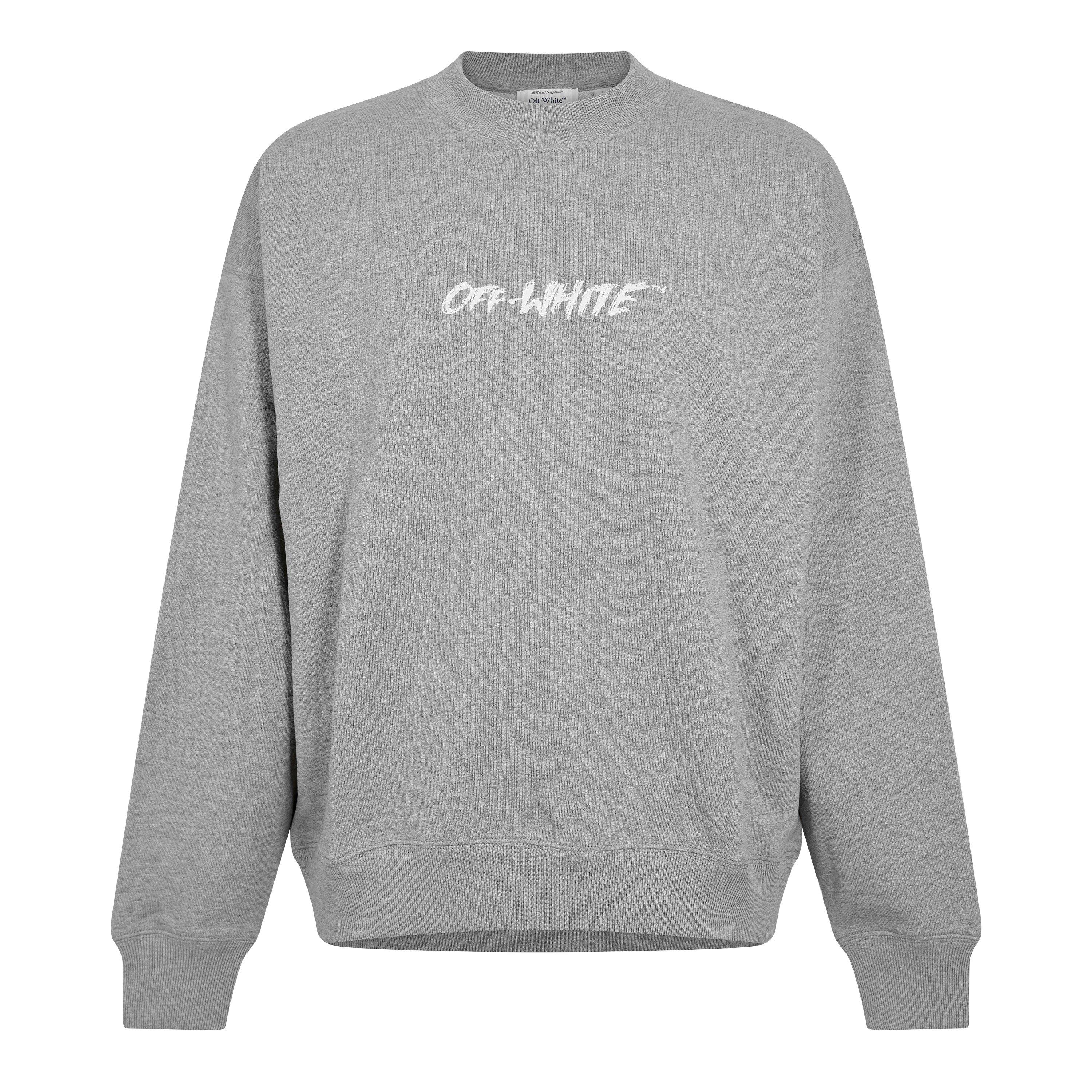 Off White Men's Crew Sweatshirt - Light Grey - L
