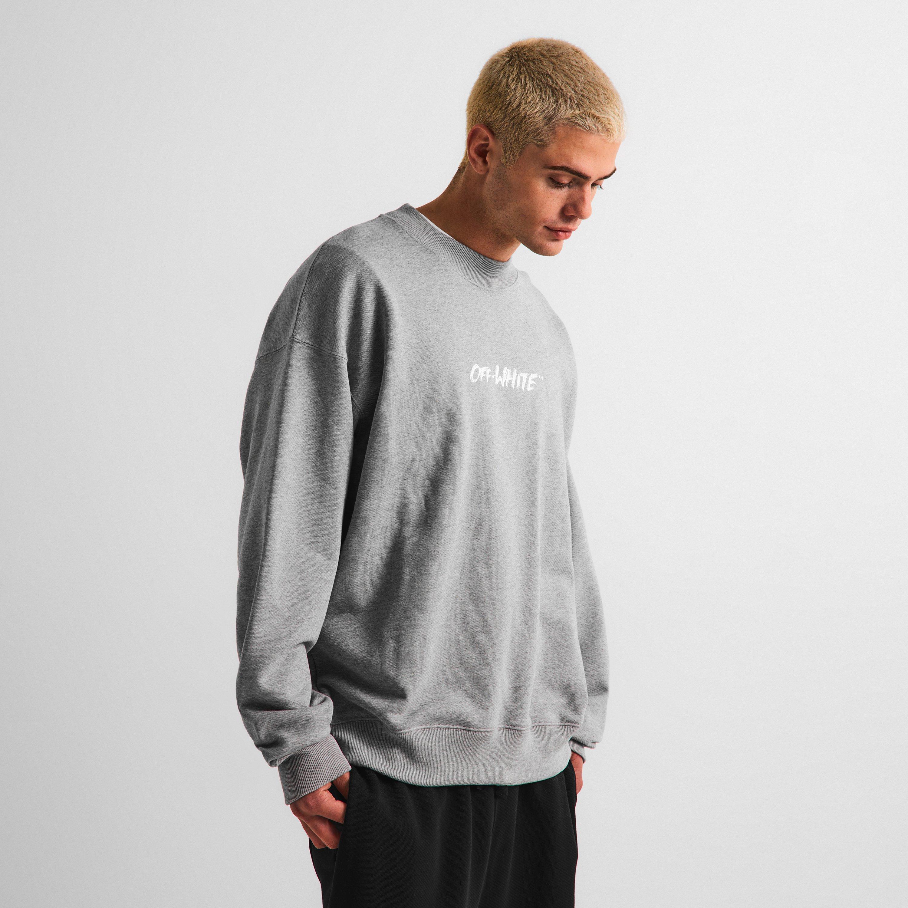 Lichtgrijs - Off White - Men's Crew Sweatshirt - 3