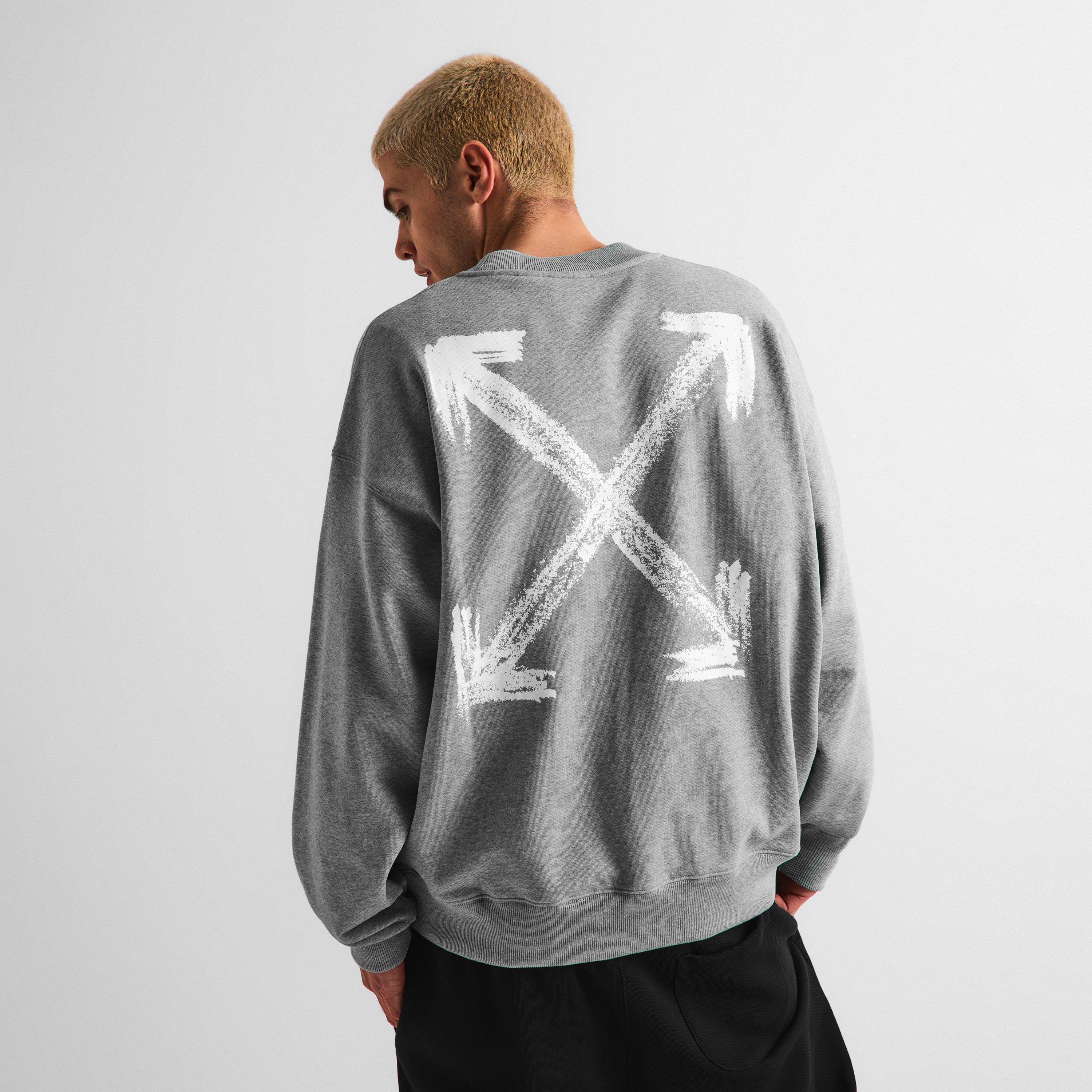 Lichtgrijs - Off White - Men's Crew Sweatshirt - 4