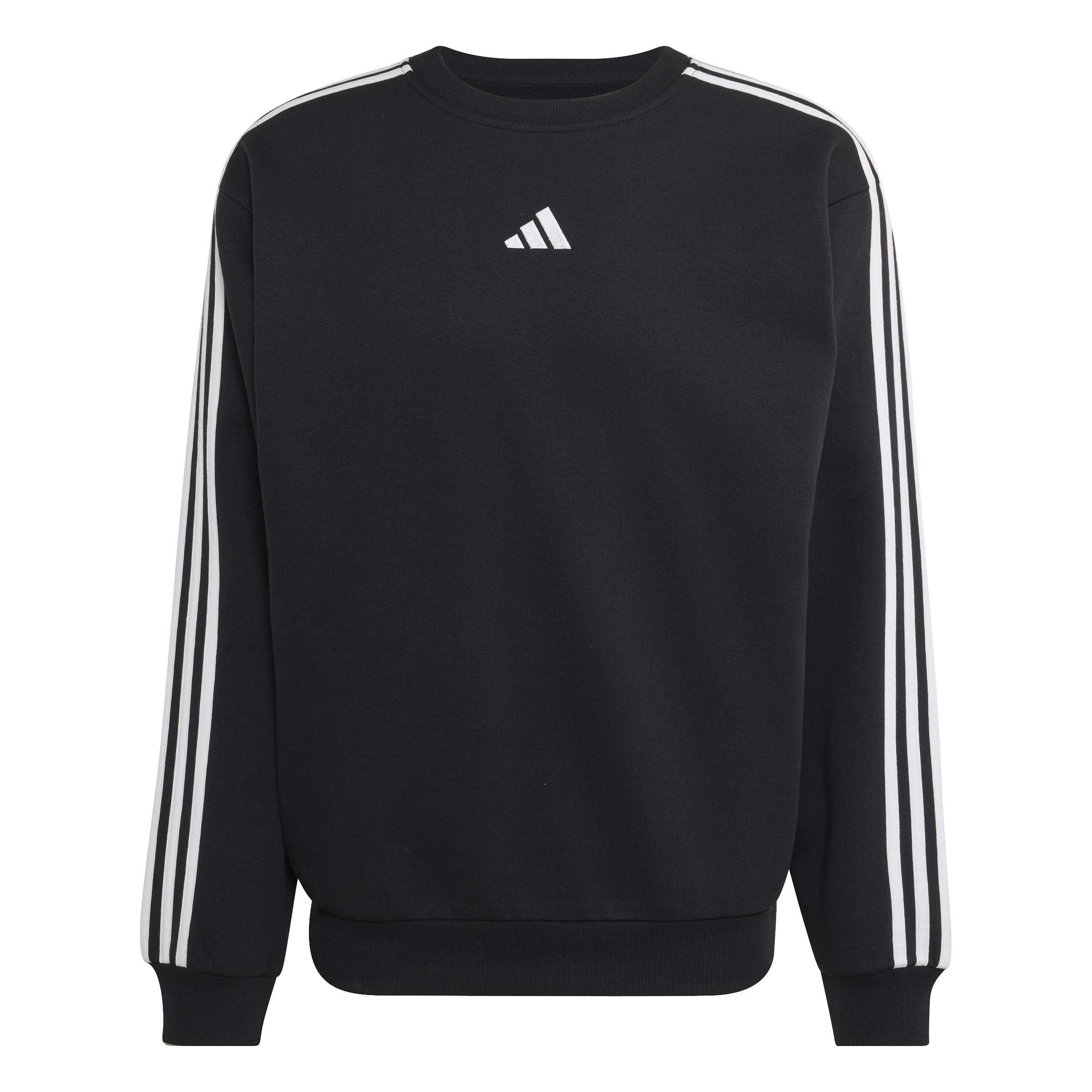 adidas Essentials 3-Stripes Fleece Sweatshirt Mens